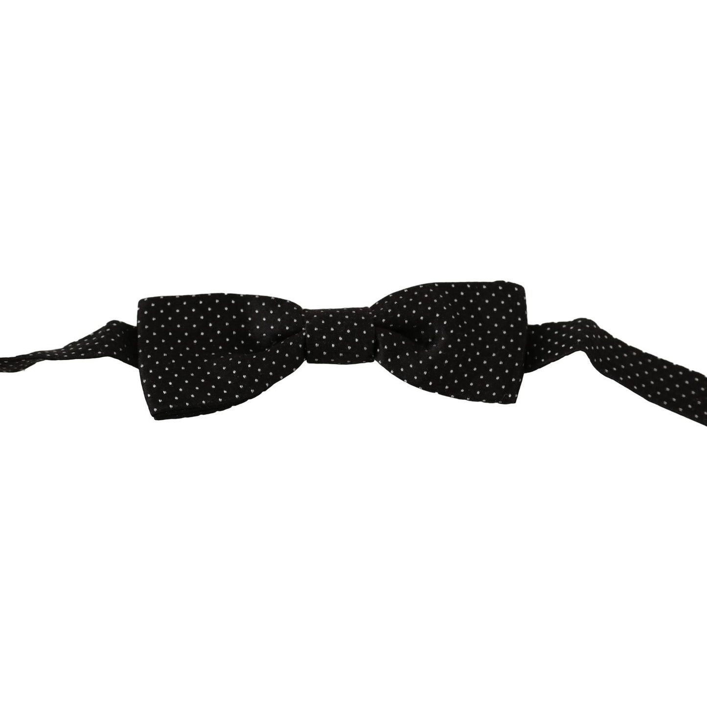 Dolce & Gabbana Elegant Black Polka Dot Silk Bow Tie Bow Tie Dolce & Gabbana Black