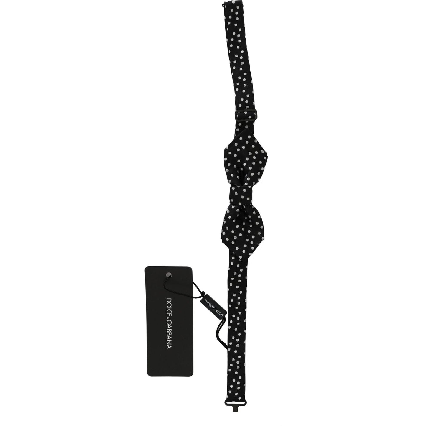 Dolce & Gabbana Elegant Black Polka Dot Silk Bow Tie Bow Tie Dolce & Gabbana Black