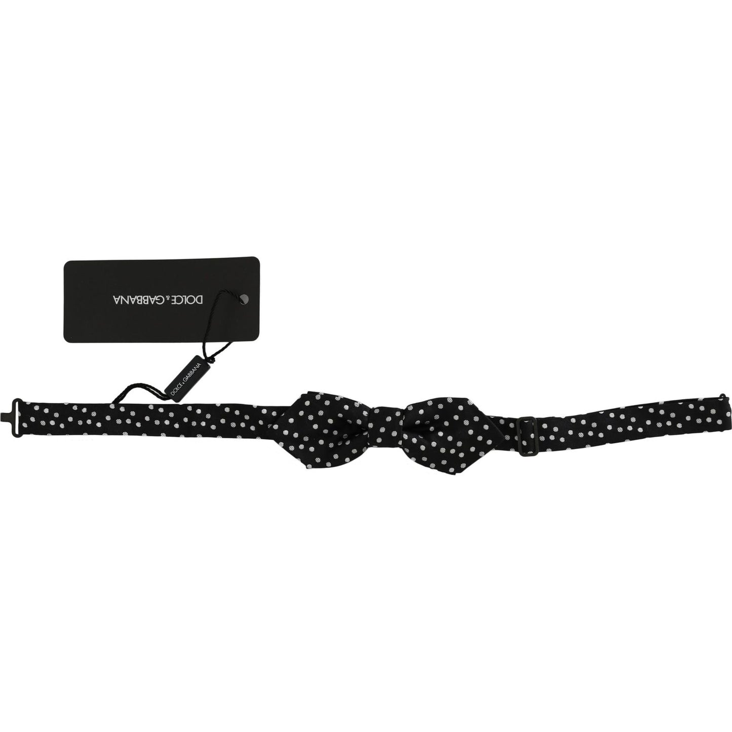 Dolce & Gabbana Elegant Black Polka Dot Silk Bow Tie Bow Tie Dolce & Gabbana Black