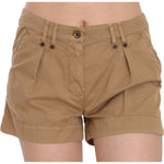 PLEIN SUD Chic Brown Mid Waist Mini Shorts PLEIN SUD Rosy Brown
