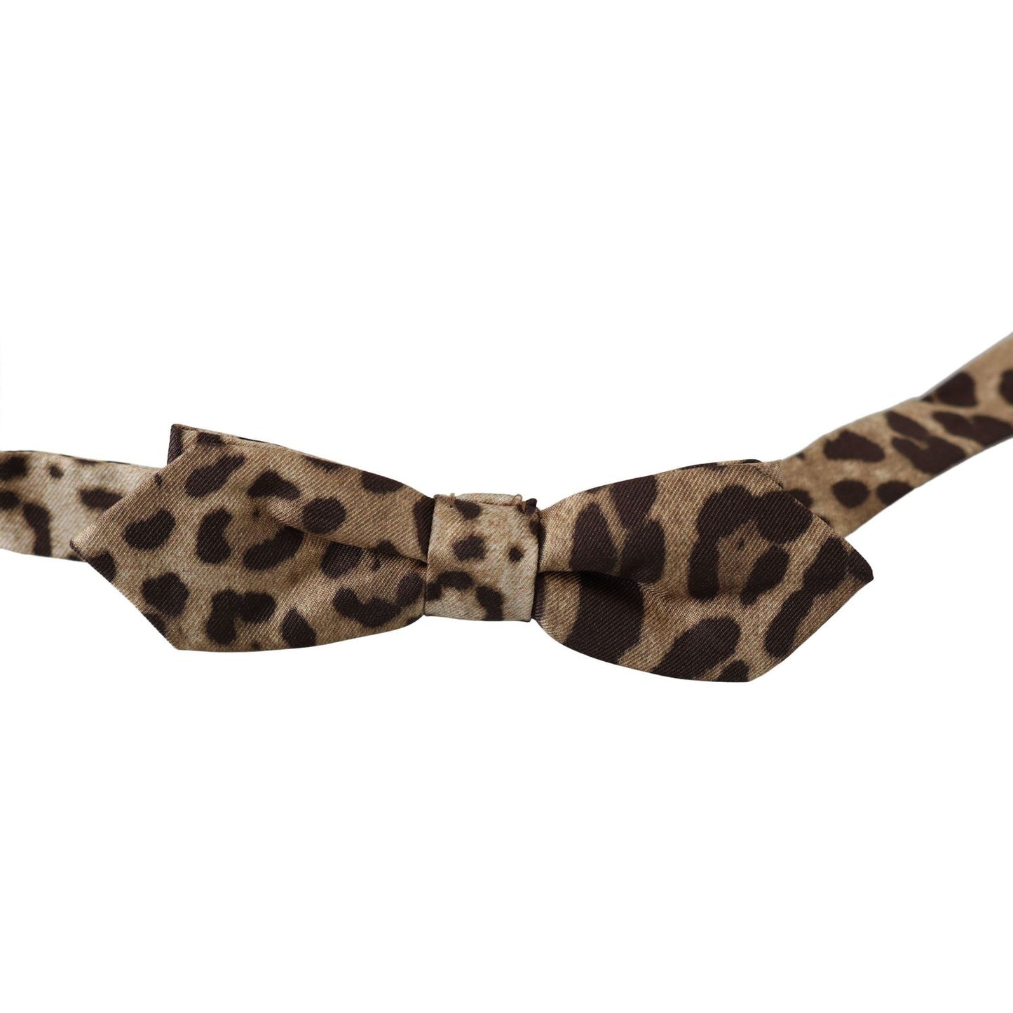 Dolce & Gabbana Exquisite Silk Leopard Print Bow Tie Bow Tie Dolce & Gabbana Dark Slate Gray