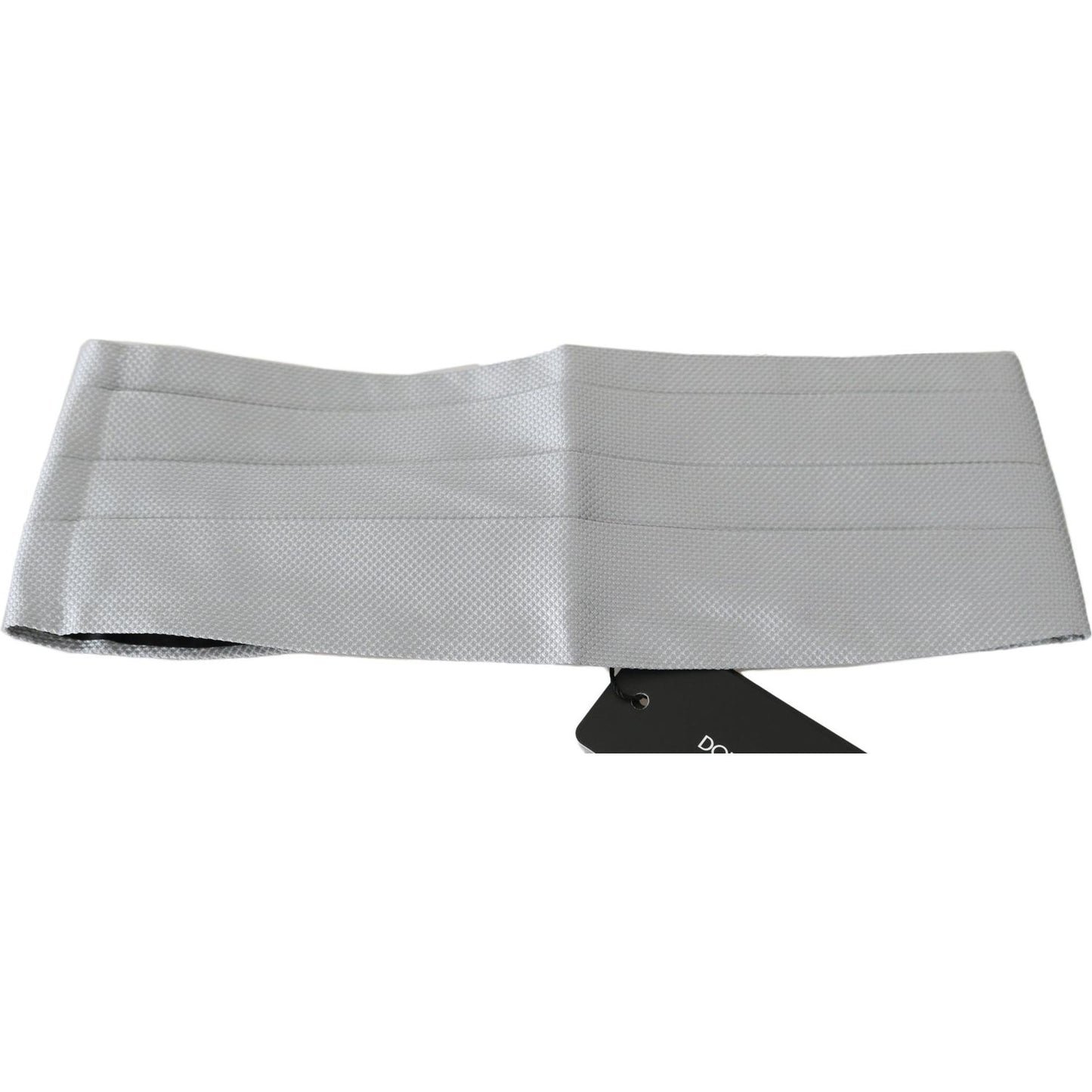Dolce & Gabbana Elegant Silk Gray Cummerbund Dolce & Gabbana Dark Gray