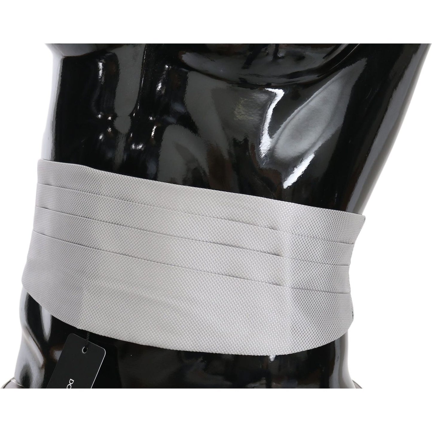 Dolce & Gabbana Elegant Silk Gray Cummerbund Dolce & Gabbana Gray