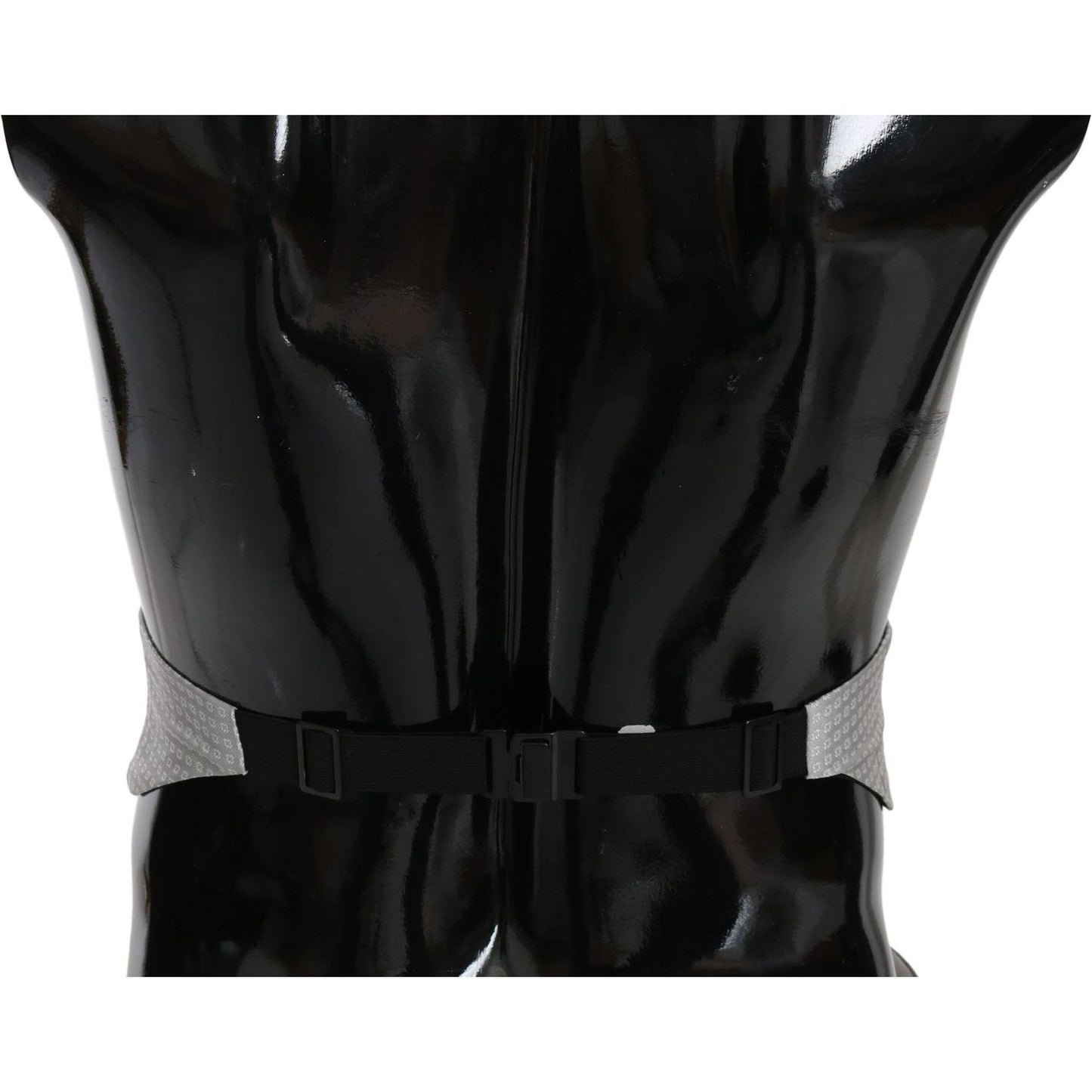 Dolce & Gabbana Elegant Gray Silk Cummerbund Dolce & Gabbana Black