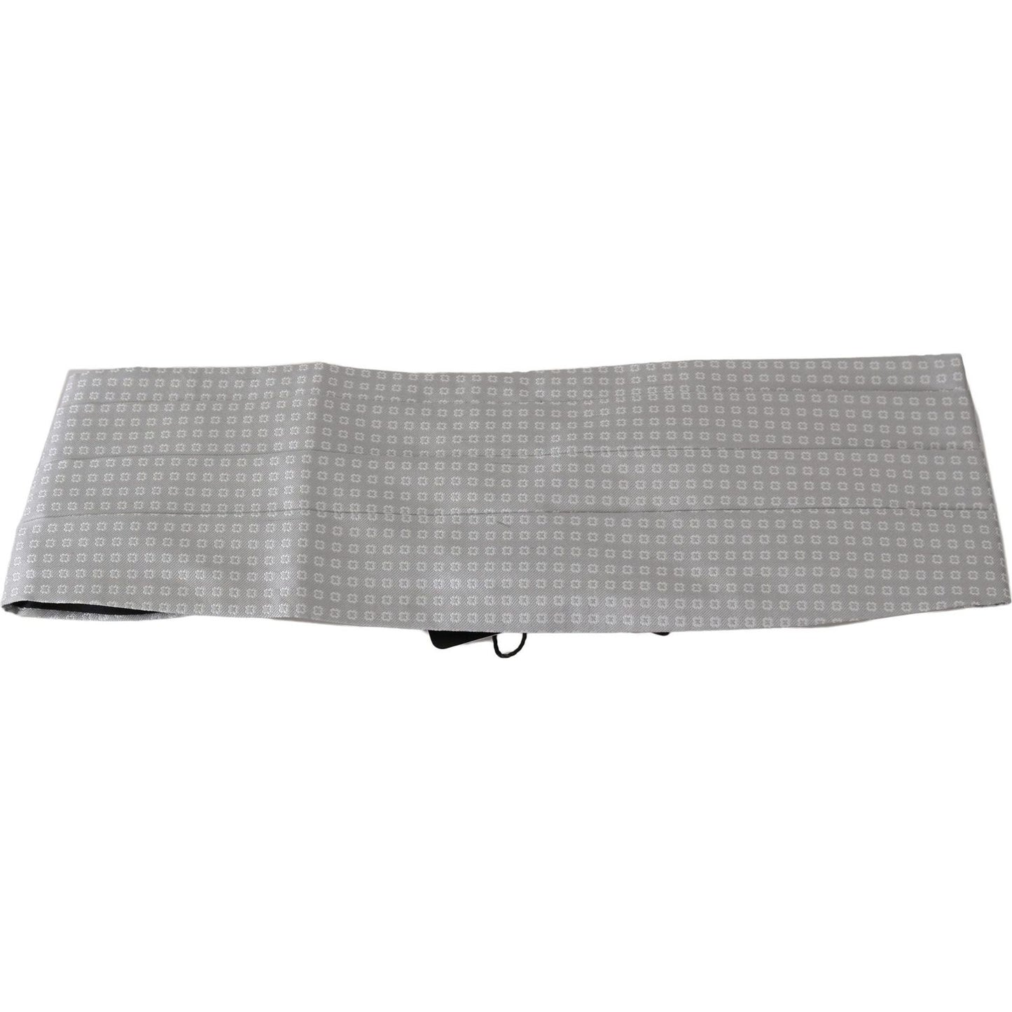 Dolce & Gabbana Elegant Gray Silk Cummerbund Dolce & Gabbana Dark Gray