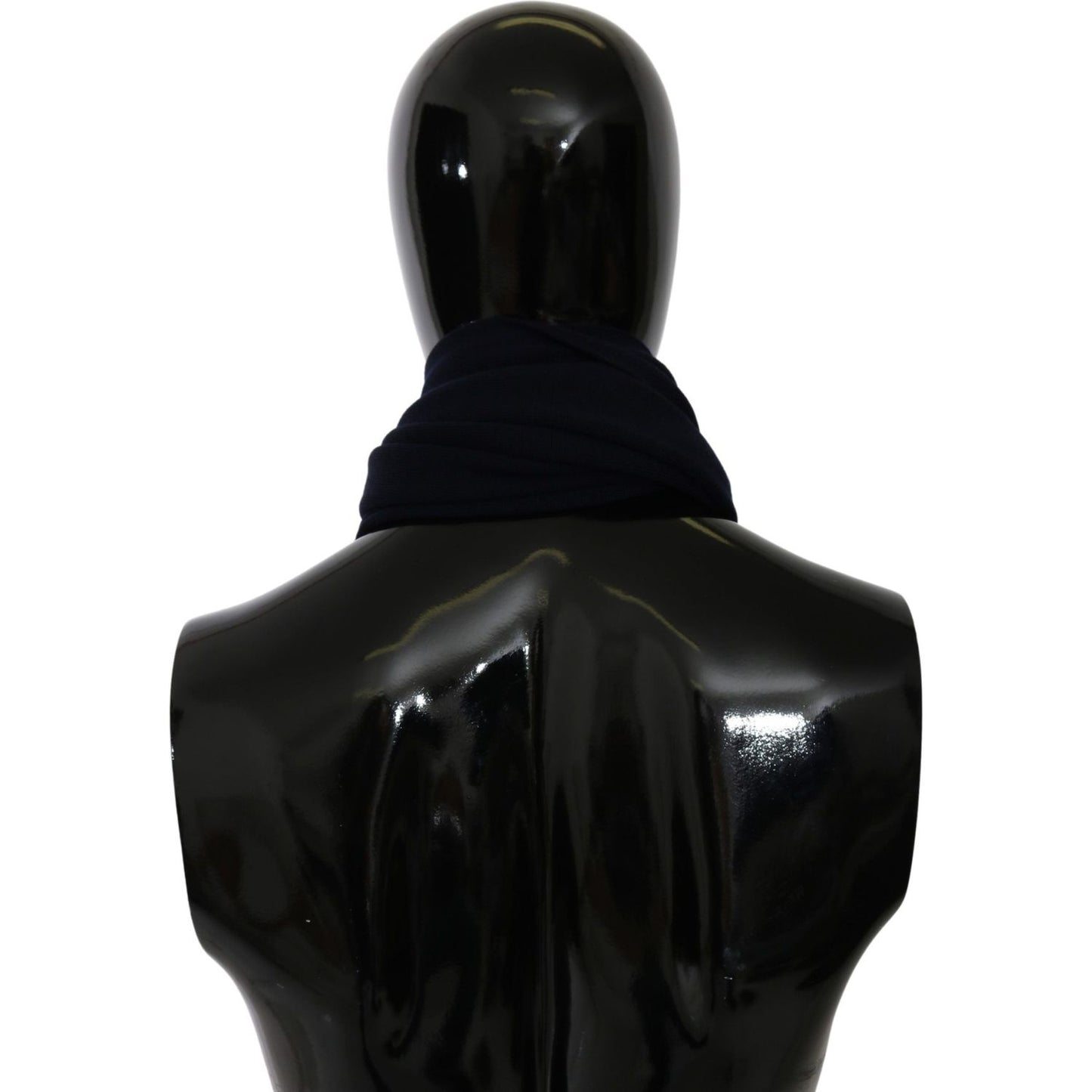 Dolce & Gabbana Elegant Virgin Wool Men's Scarf Wool Wrap Shawls Dolce & Gabbana Black