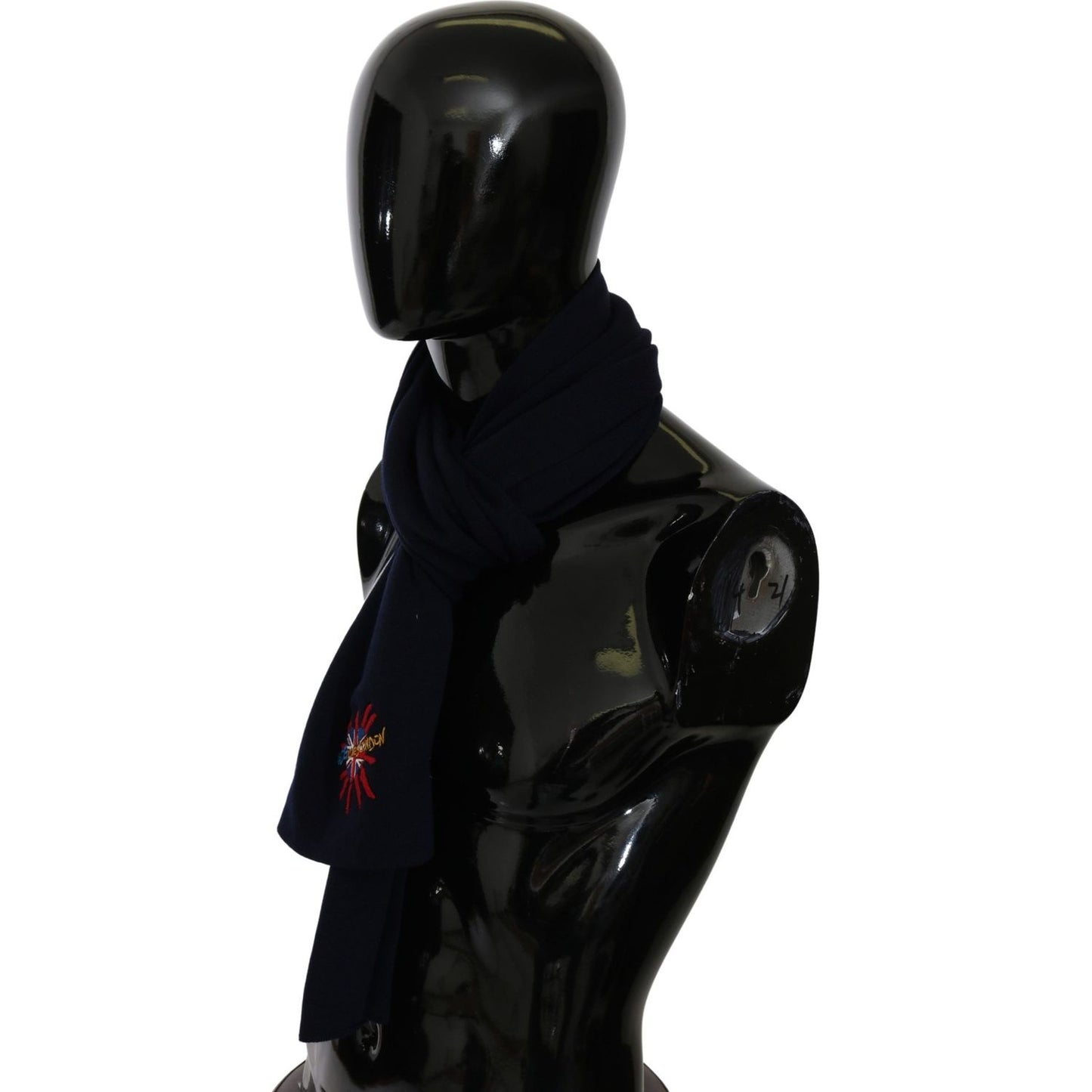 Dolce & Gabbana Elegant Virgin Wool Men's Scarf Wool Wrap Shawls Dolce & Gabbana Black