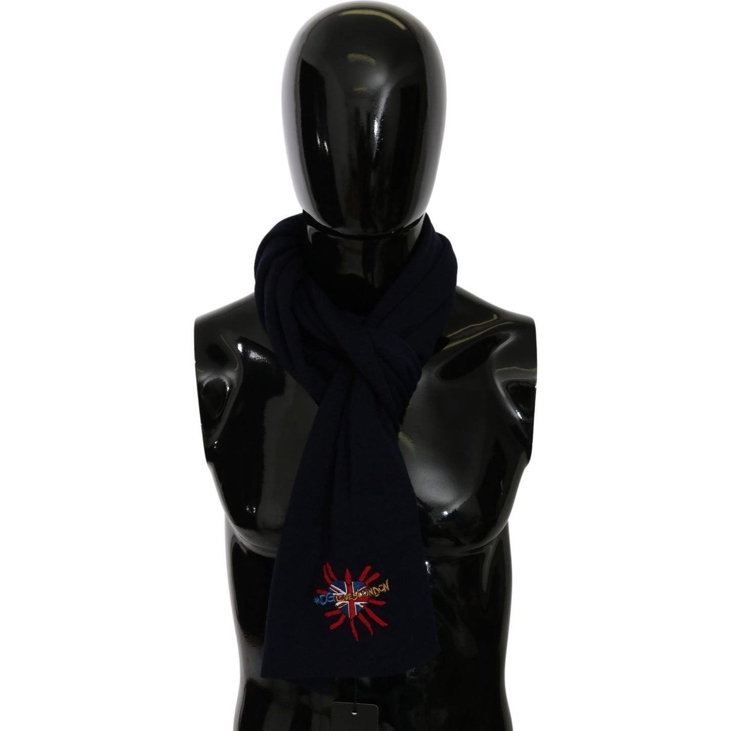 Dolce & Gabbana Elegant Virgin Wool Men's Scarf Wool Wrap Shawls Dolce & Gabbana Black