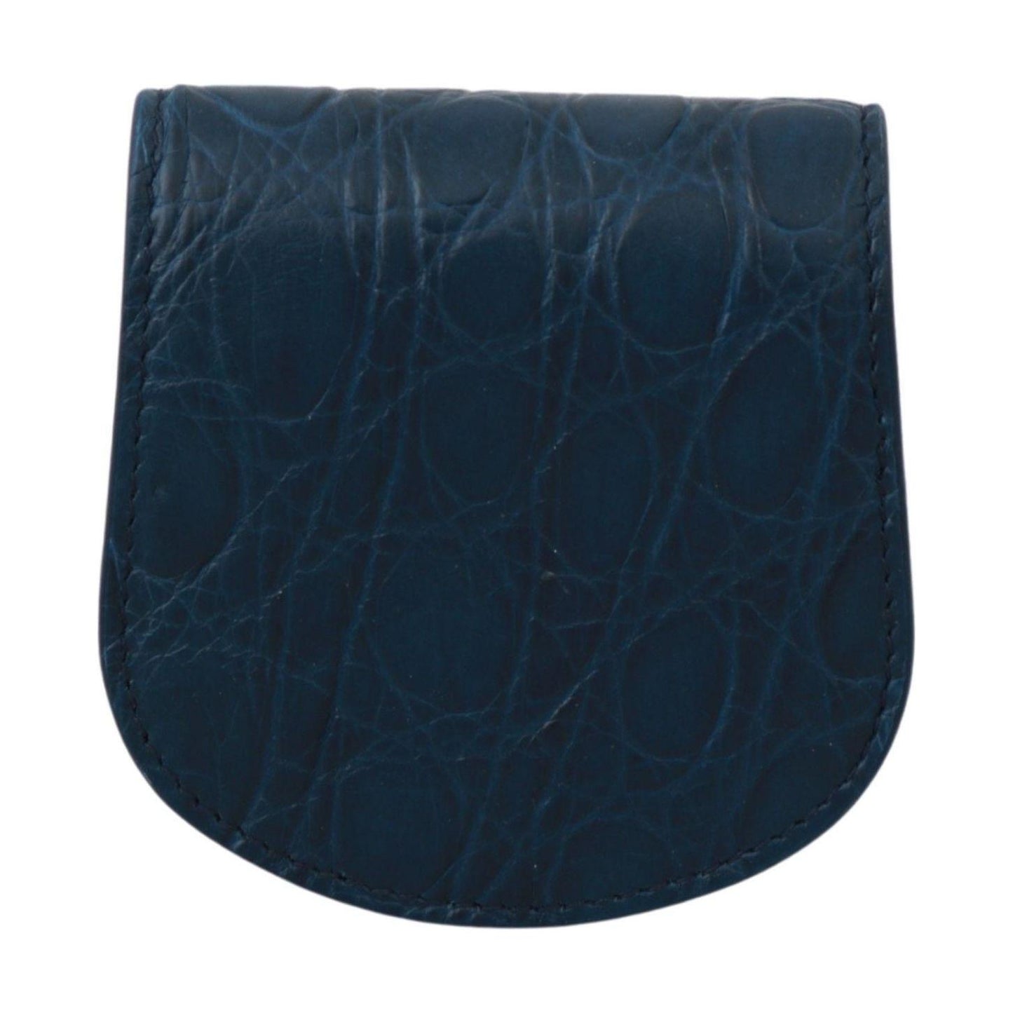 Dolce & Gabbana Sleek Blue Caimano Condom Case Wallet Condom Case Dolce & Gabbana Dark Slate Gray