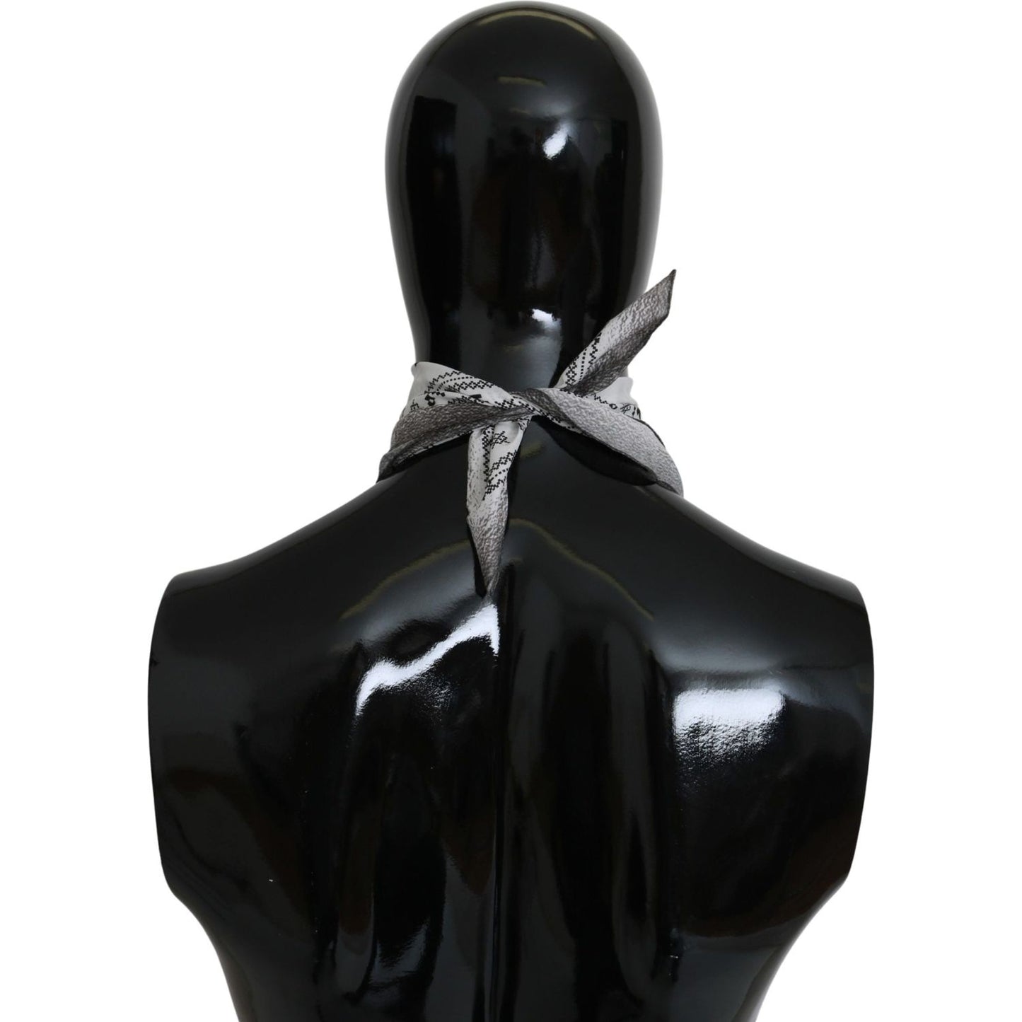 Costume National Chic White Cotton Men's Scarf Costume National Black