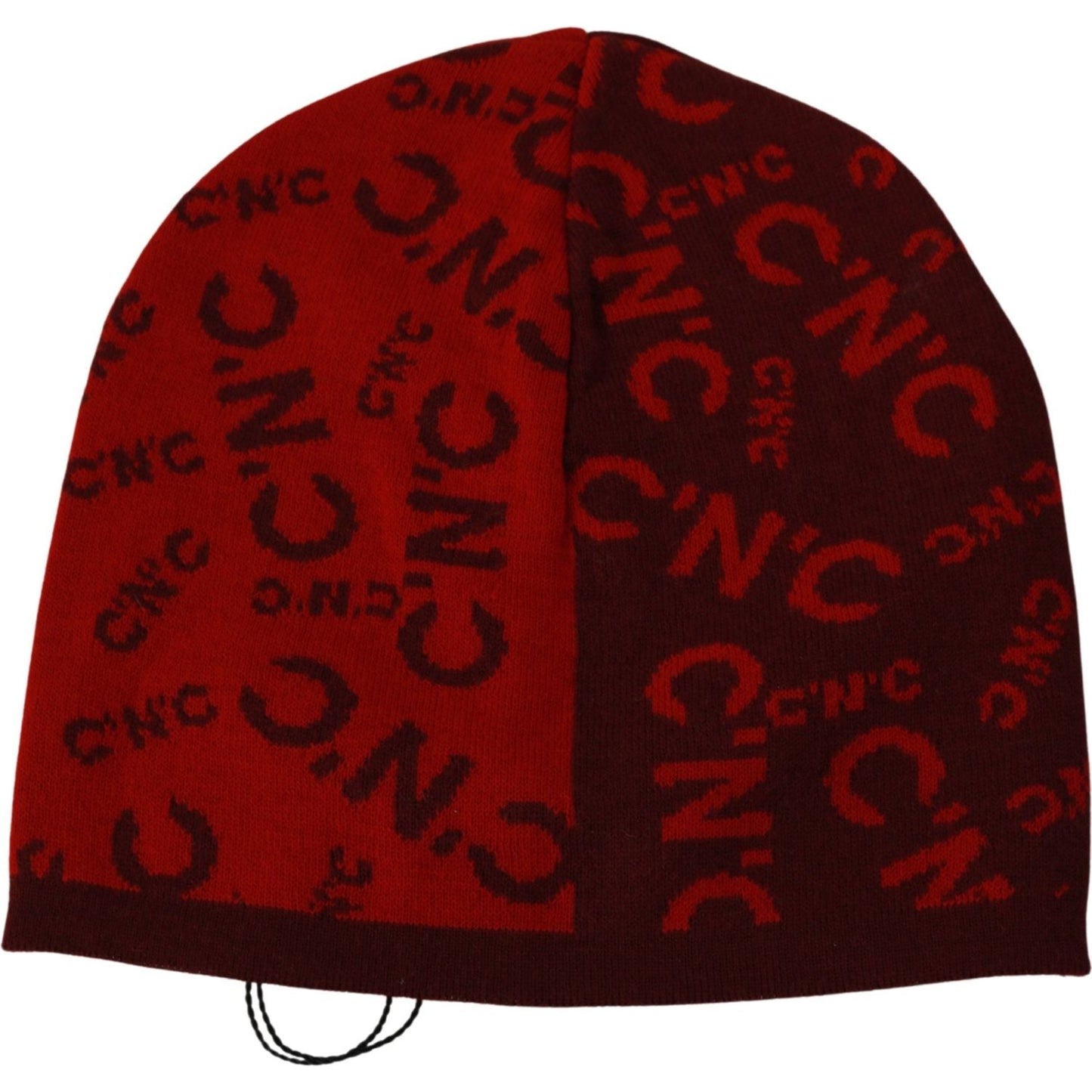 Costume National Chic Red Beanie Wool Blend Beanie Hat Costume National Black