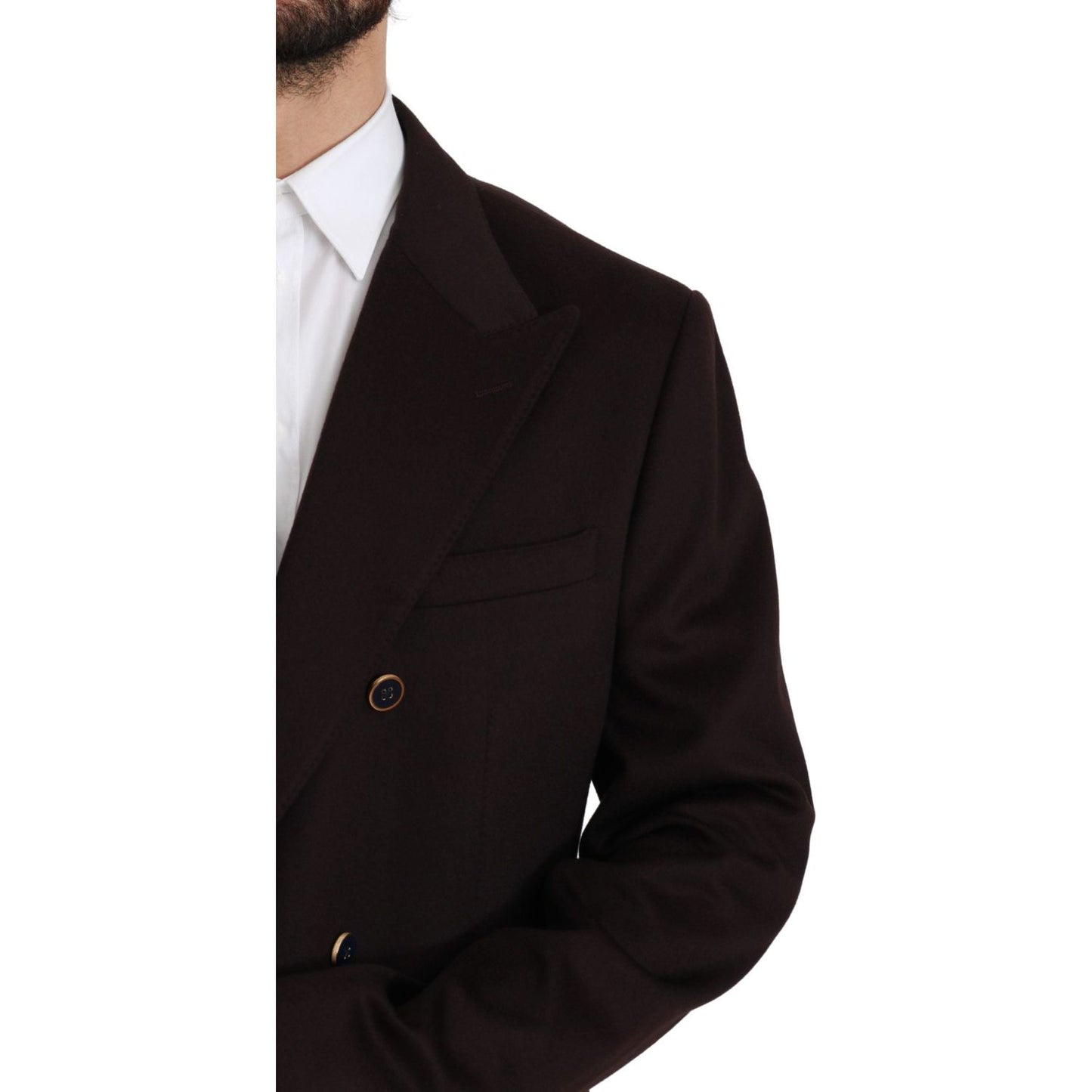 Dolce & Gabbana Elegant Bordeaux Taormina Cashmere Blazer Dolce & Gabbana Black
