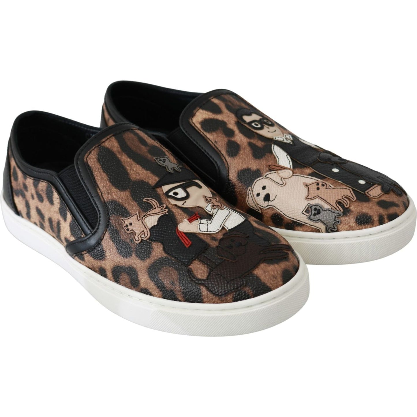 Dolce & Gabbana Chic Leopard Print Loafers for Elegant Comfort Dolce & Gabbana Light Gray