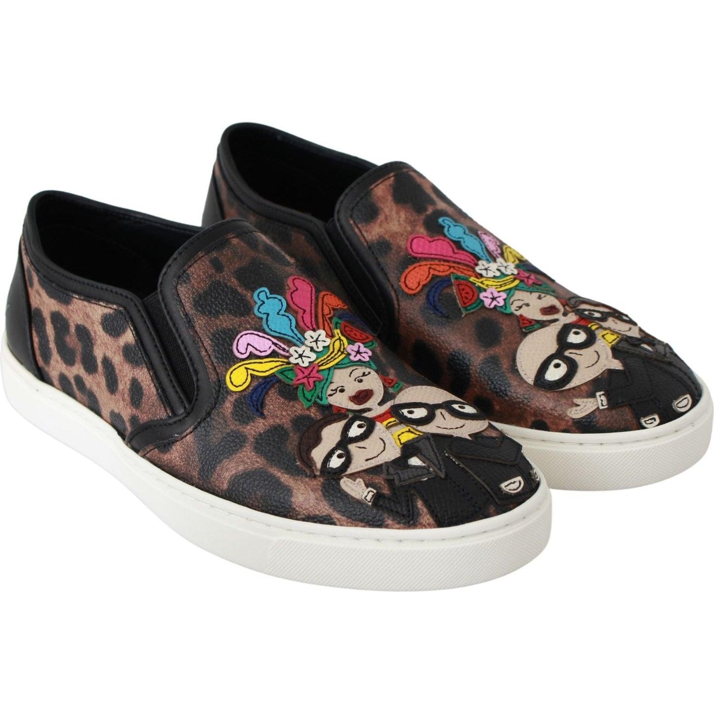 Dolce & Gabbana Elegant Leopard Print Loafers for Sophisticated Style Dolce & Gabbana Light Gray