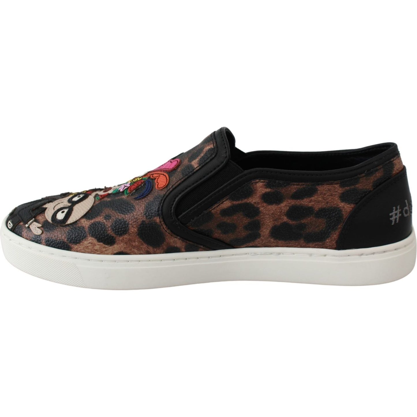 Dolce & Gabbana Elegant Leopard Print Loafers for Sophisticated Style Dolce & Gabbana Gray