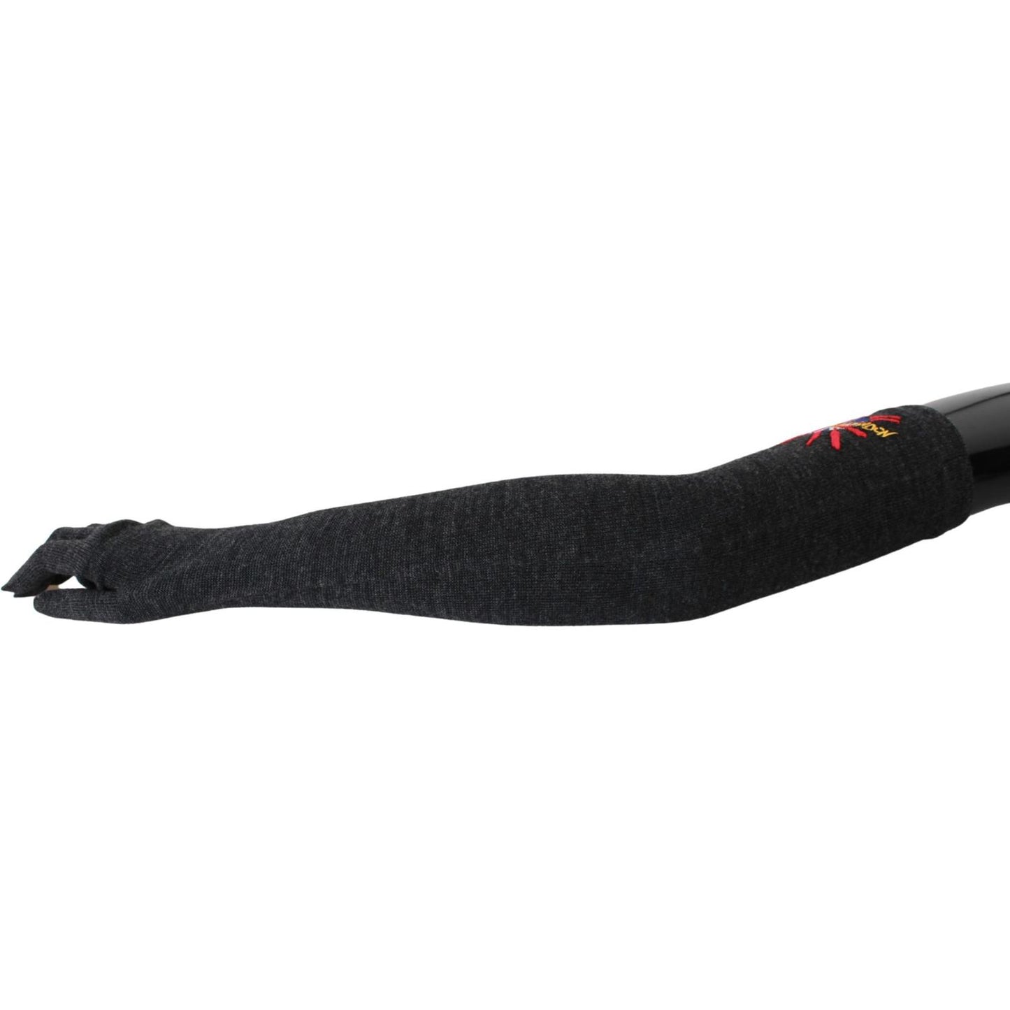 Dolce & Gabbana Elegant Elbow Length Woolen Gloves Dolce & Gabbana Dark Slate Gray