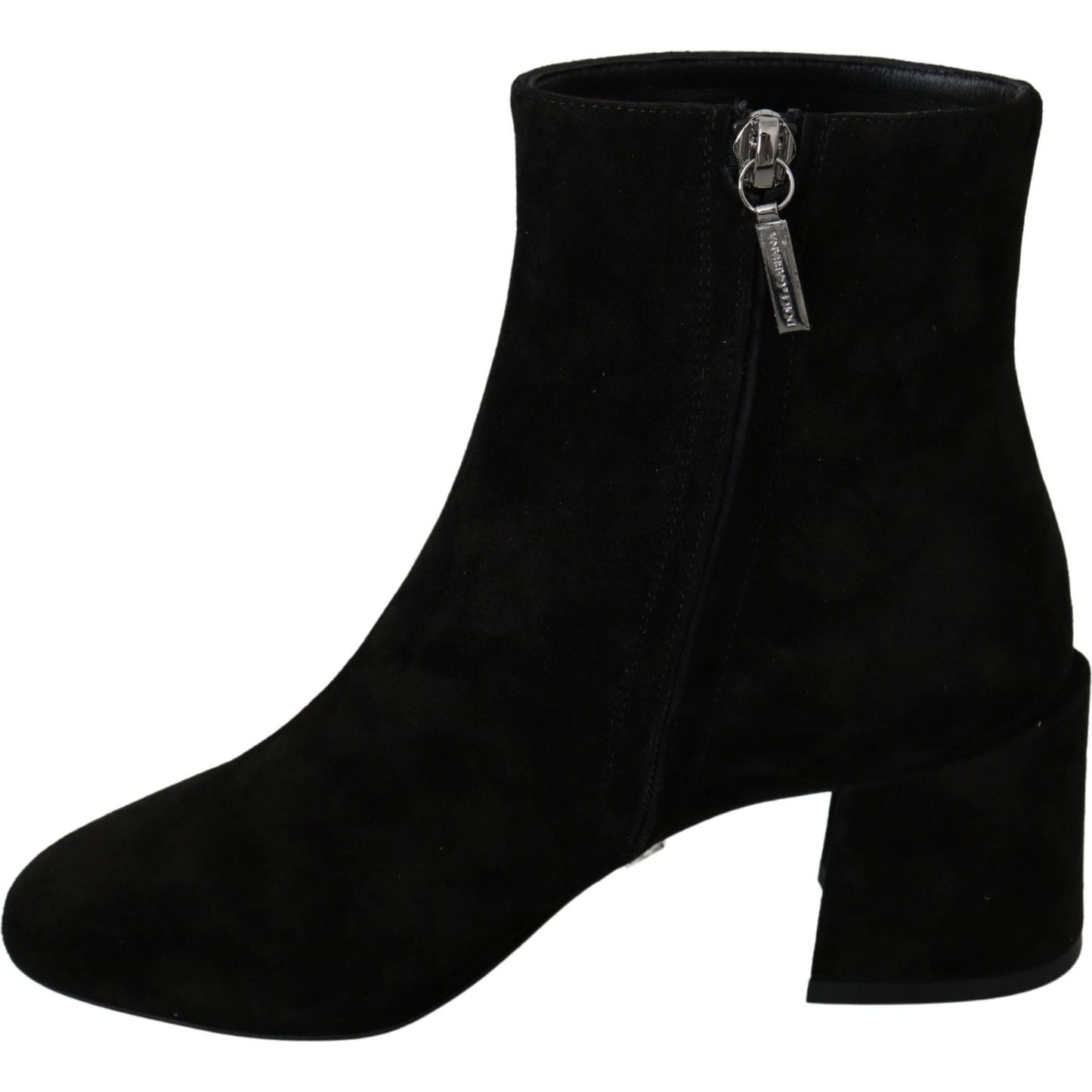 Dolce & Gabbana Chic Embroidered Ankle Boots Dolce & Gabbana Black