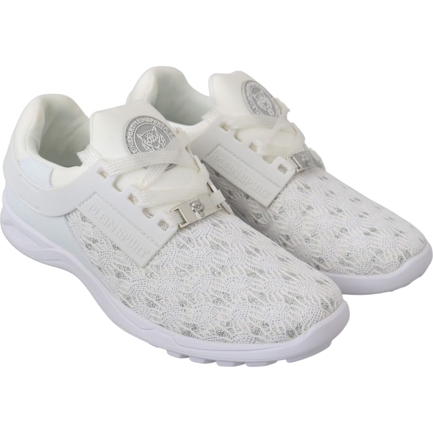 Philipp Plein Trendy White Beth Sneakers for Women WOMAN SNEAKERS Philipp Plein Light Gray