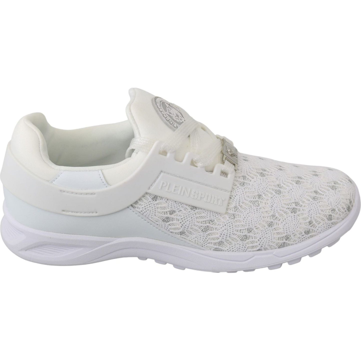 Philipp Plein Trendy White Beth Sneakers for Women WOMAN SNEAKERS Philipp Plein Light Gray
