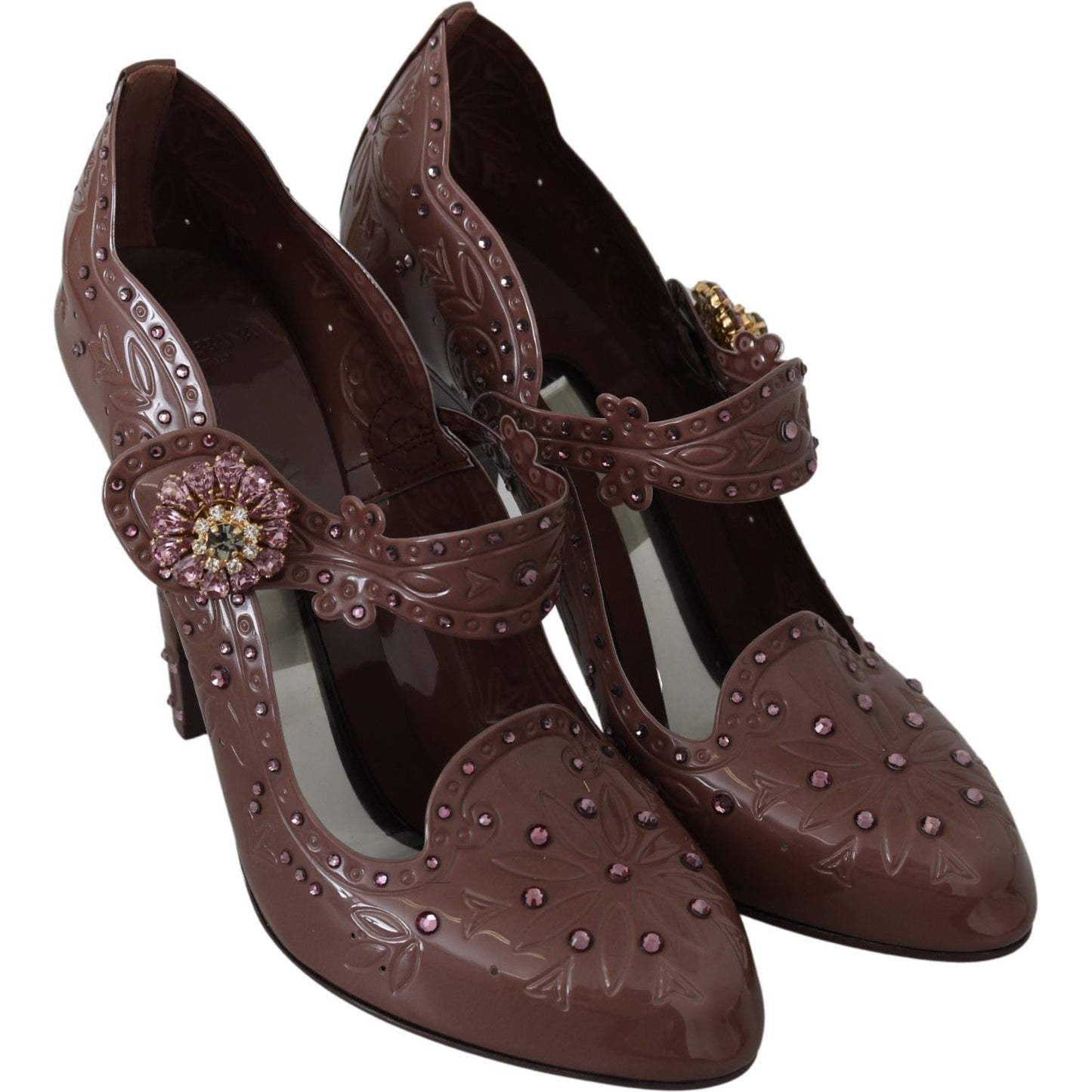 Dolce & Gabbana Enchanting Crystal Cinderella Pumps Dolce & Gabbana Dark Slate Gray