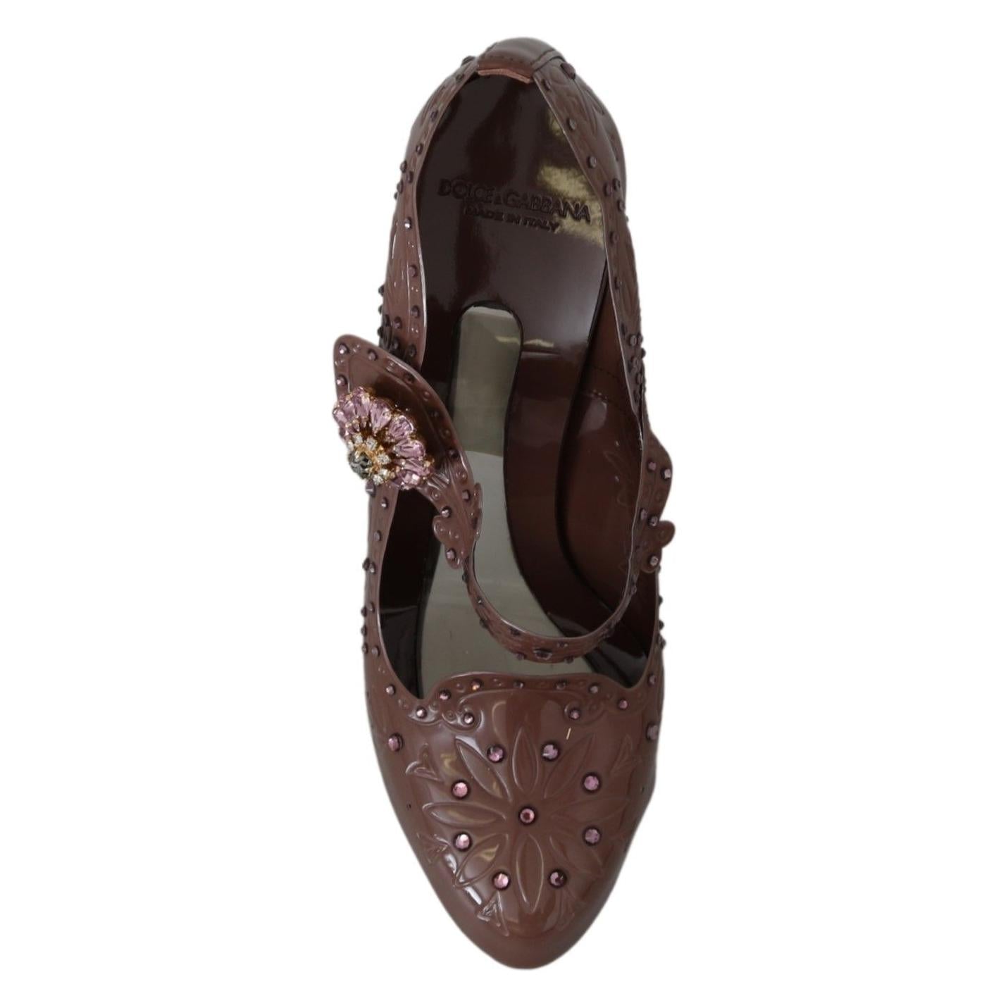 Dolce & Gabbana Enchanting Crystal Cinderella Pumps Dolce & Gabbana Dark Slate Gray