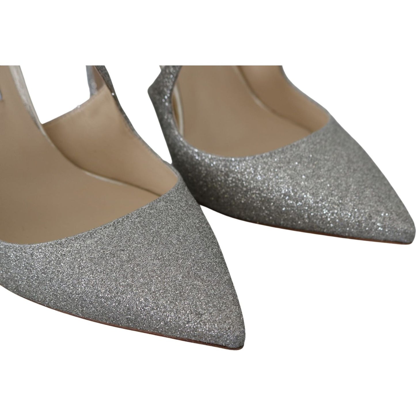 Jimmy Choo Platinum Ice Lancer Leather Pumps - Elegance Refined Jimmy Choo Dim Gray