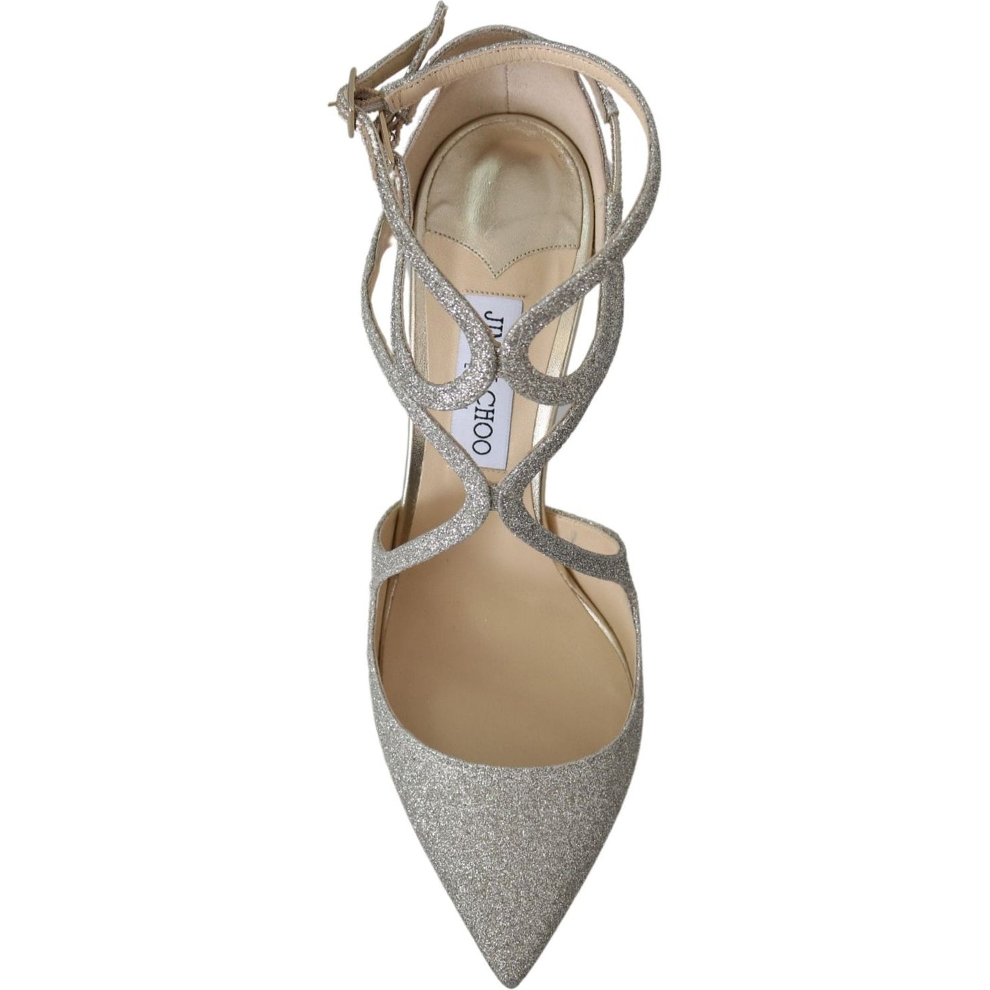 Jimmy Choo Platinum Ice Lancer Leather Pumps - Elegance Refined Jimmy Choo Rosy Brown