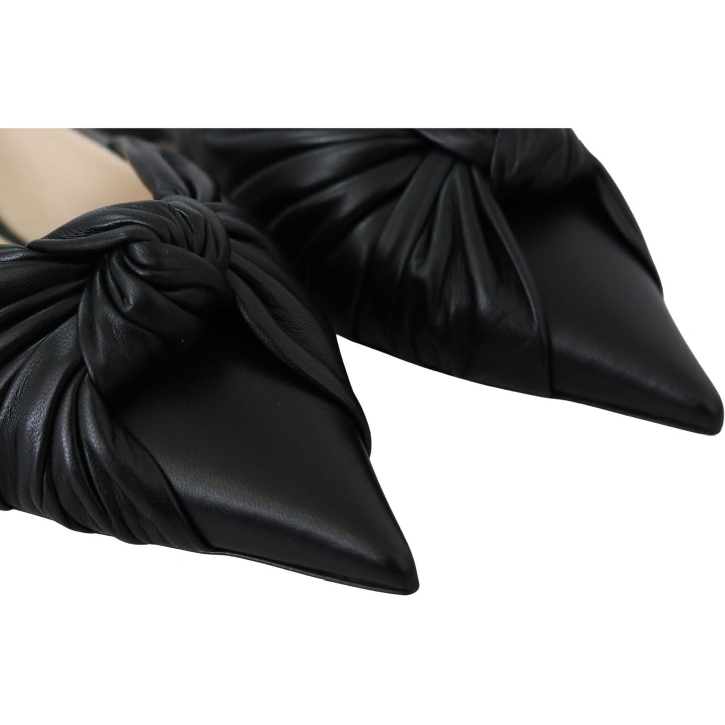 Jimmy Choo Elegant Pointed Toe Leather Flats 191714992894