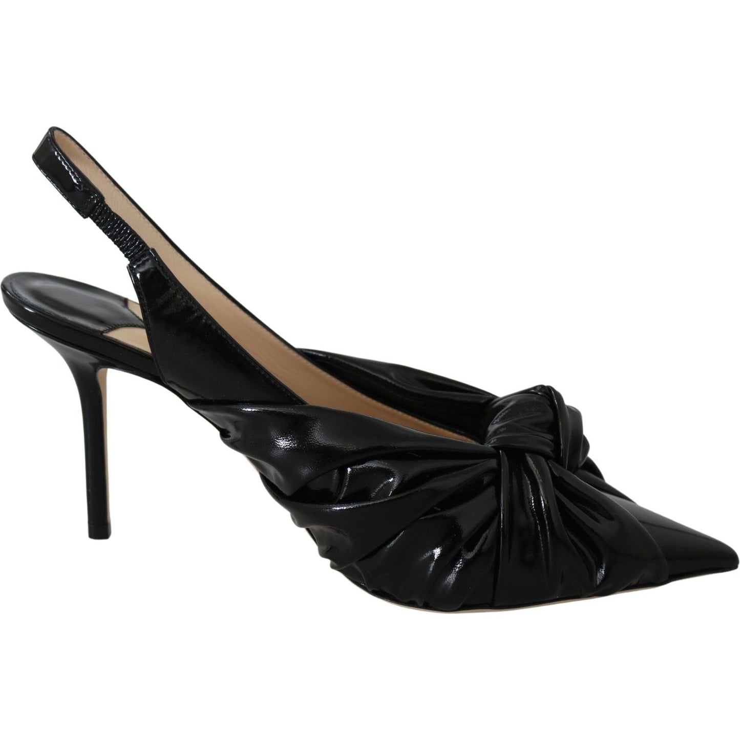 Jimmy Choo Elegant Black Leather Pointed Toe Pumps 191714967243
