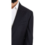 Dolce & Gabbana Black Wool Single Breasted NAPOLI Blazer KOS1829-56