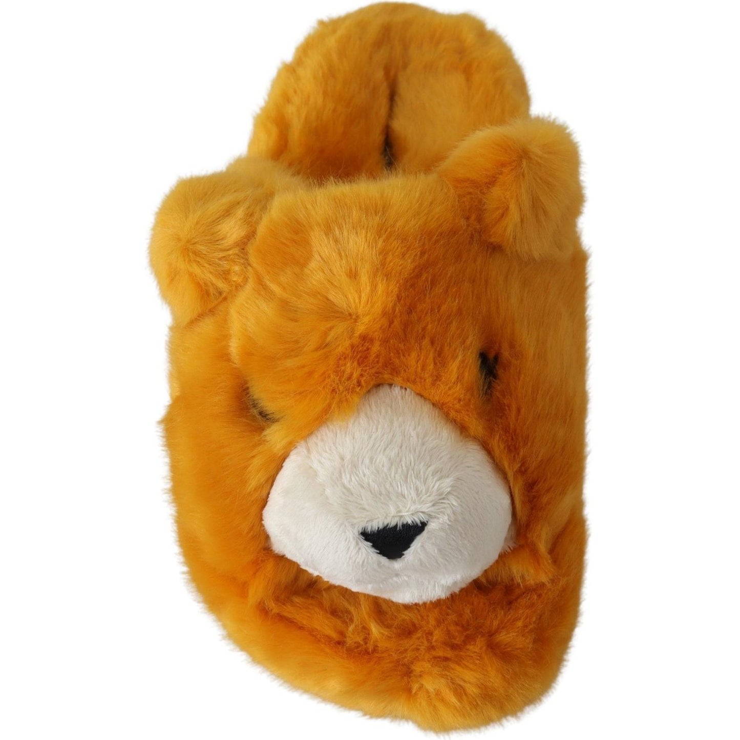 Dolce & Gabbana Sunshine Yellow Lion Slippers Dolce & Gabbana Chocolate