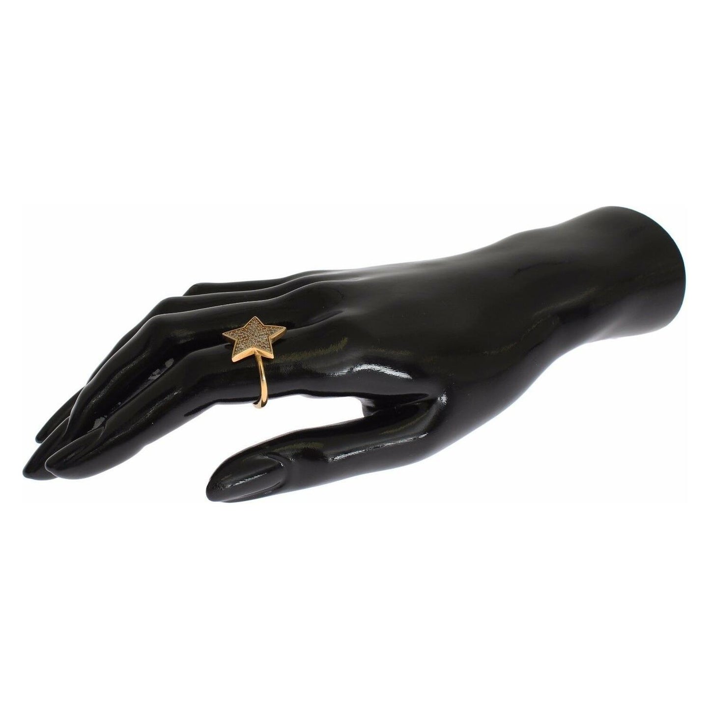 Nialaya Elegant Gold-Plated Sterling Silver Ring with CZ Crystals Ring Nialaya Dark Slate Gray
