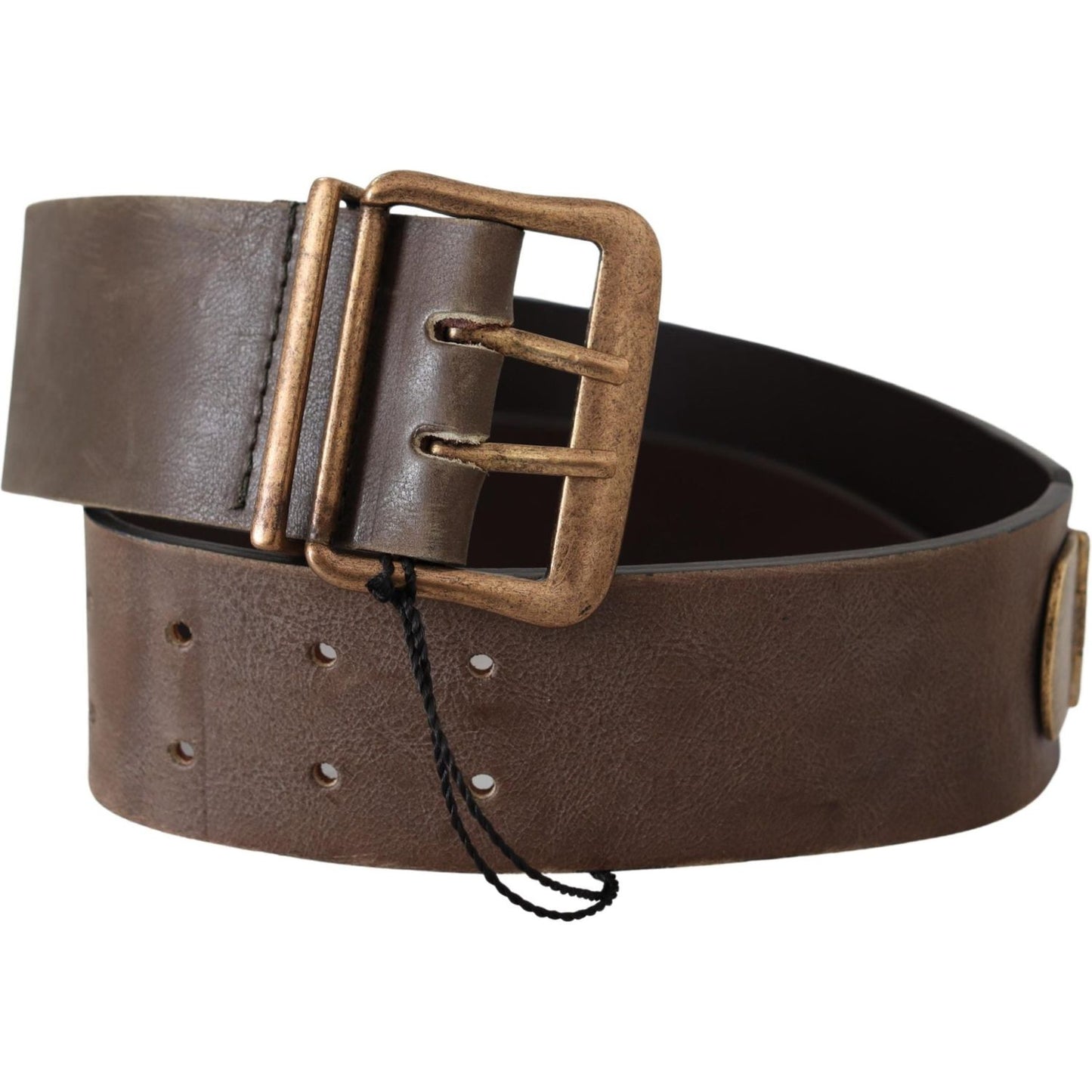 Ermanno Scervino Elegant Leather Fashion Belt in Rich Brown Belt Ermanno Scervino Dark Slate Gray