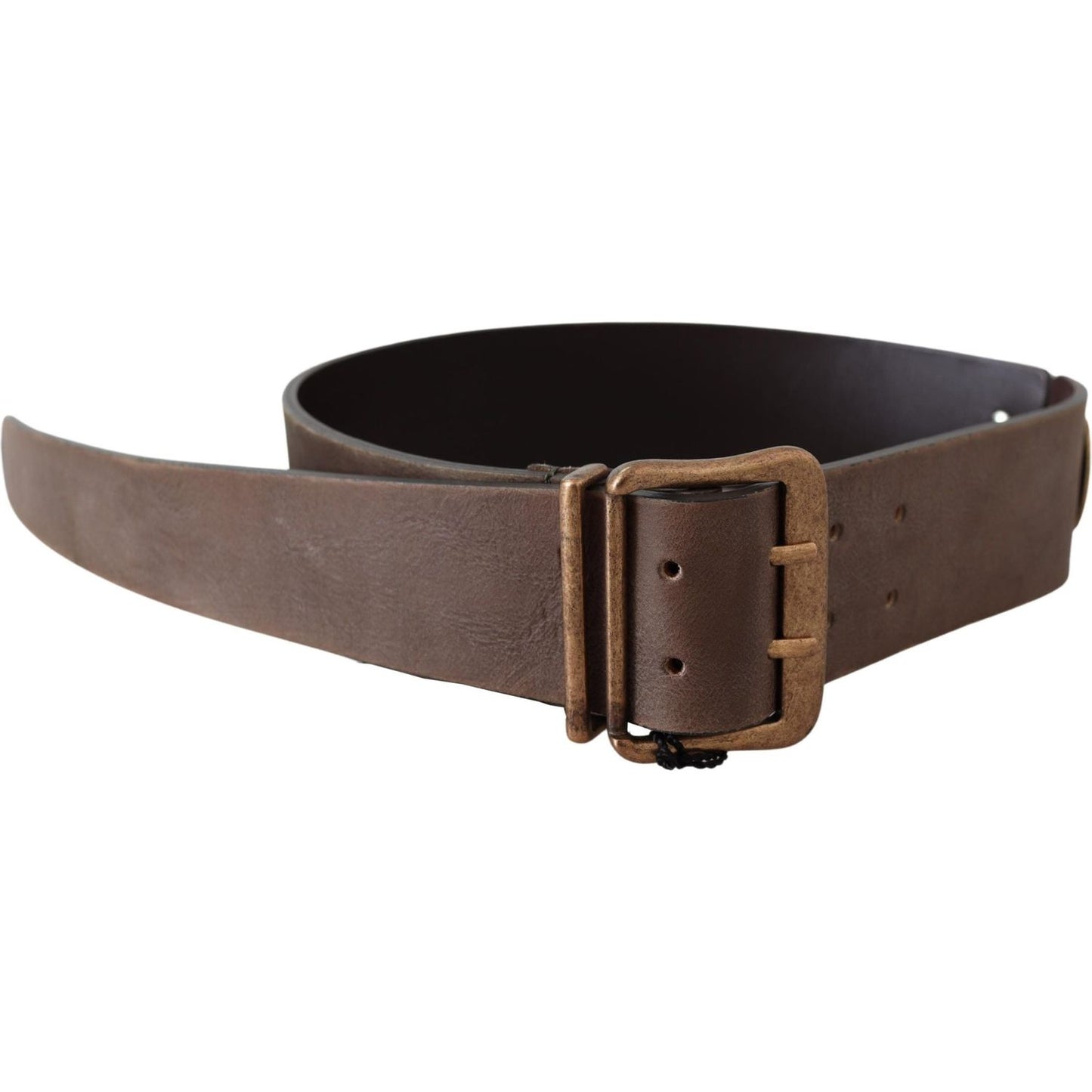 Ermanno Scervino Elegant Leather Fashion Belt in Rich Brown Belt Ermanno Scervino Dark Slate Gray