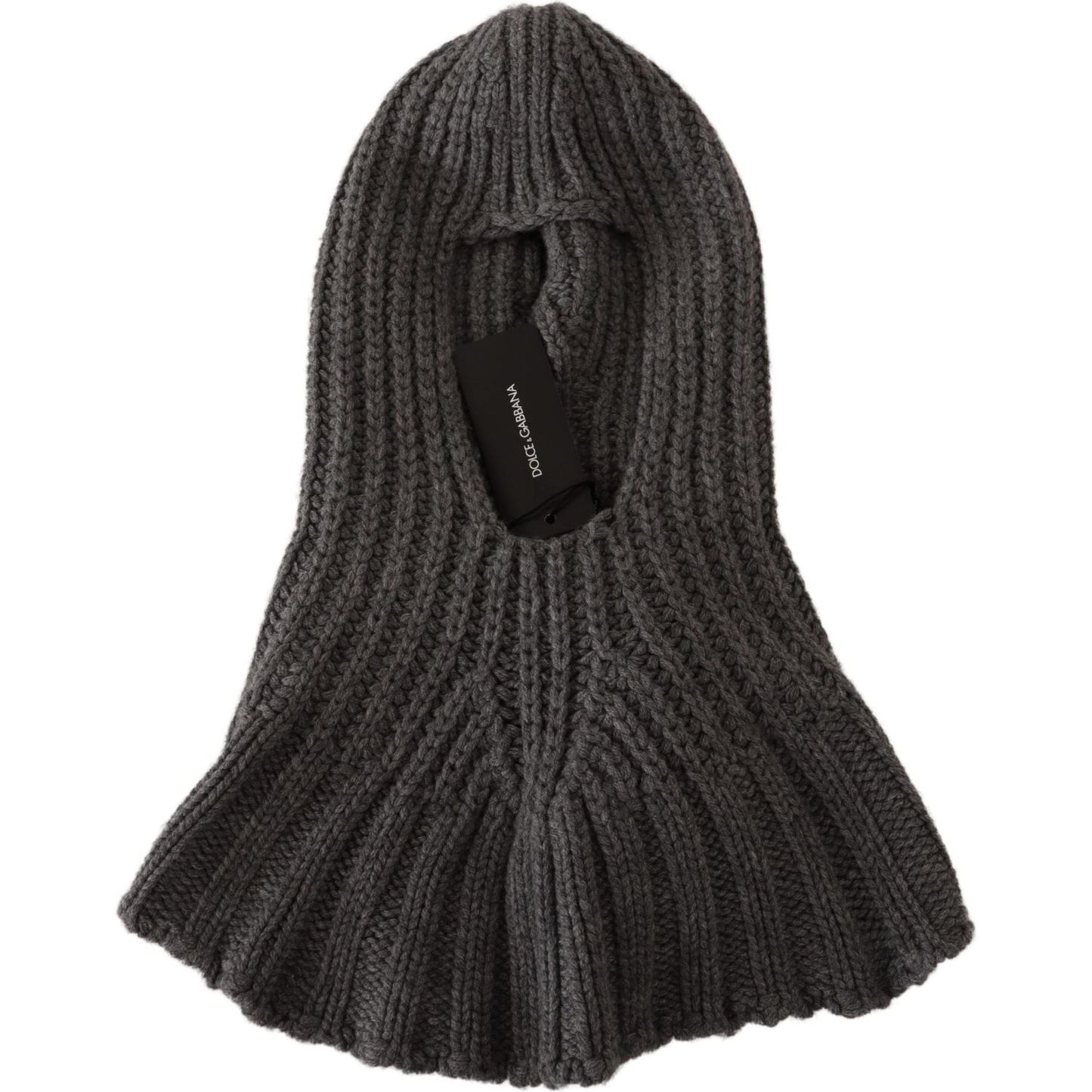 Dolce & Gabbana Elegant Cashmere Hood Scarf in Gray Dolce & Gabbana Dark Slate Gray