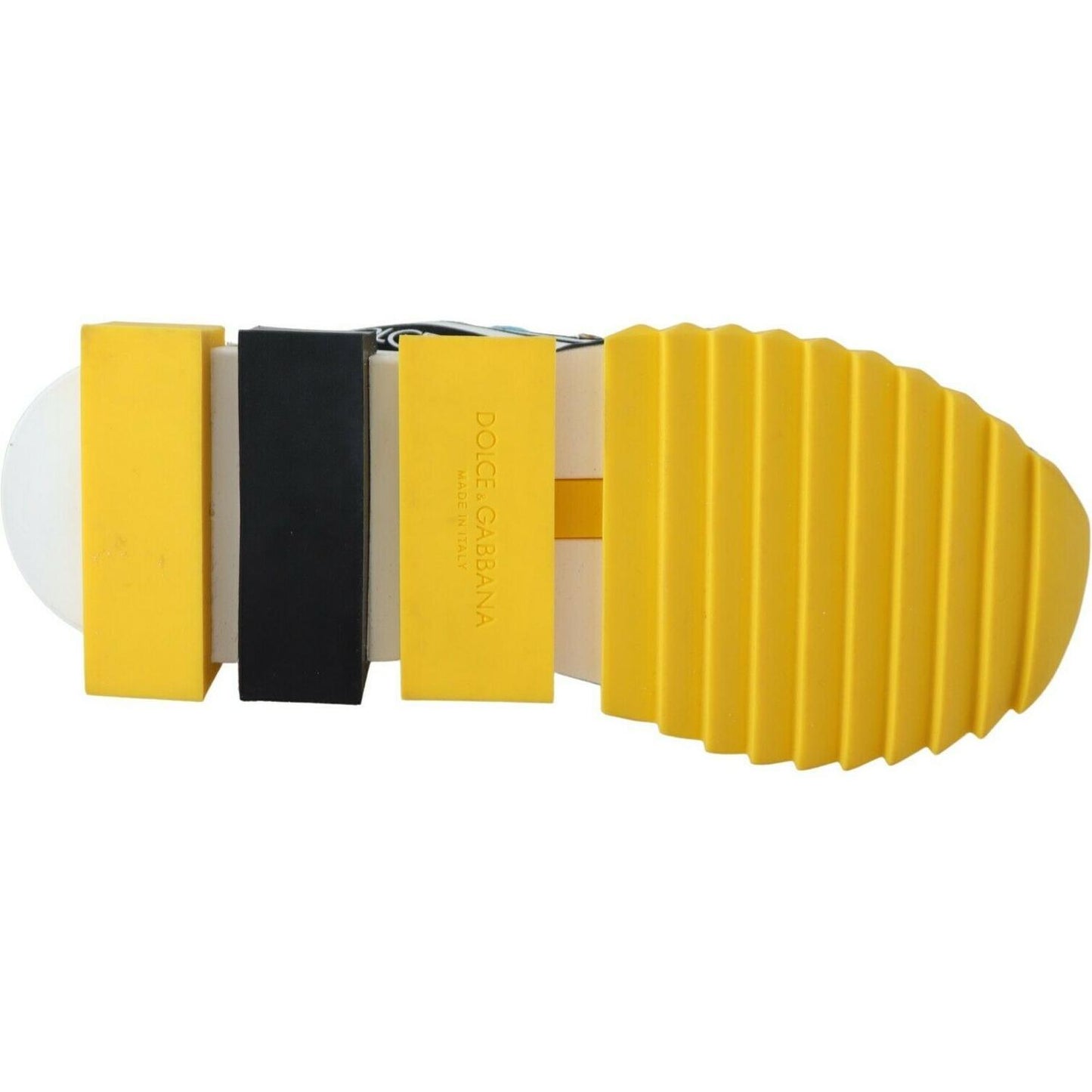 Dolce & Gabbana Embellished Yellow Sorrento Sneakers Dolce & Gabbana Goldenrod
