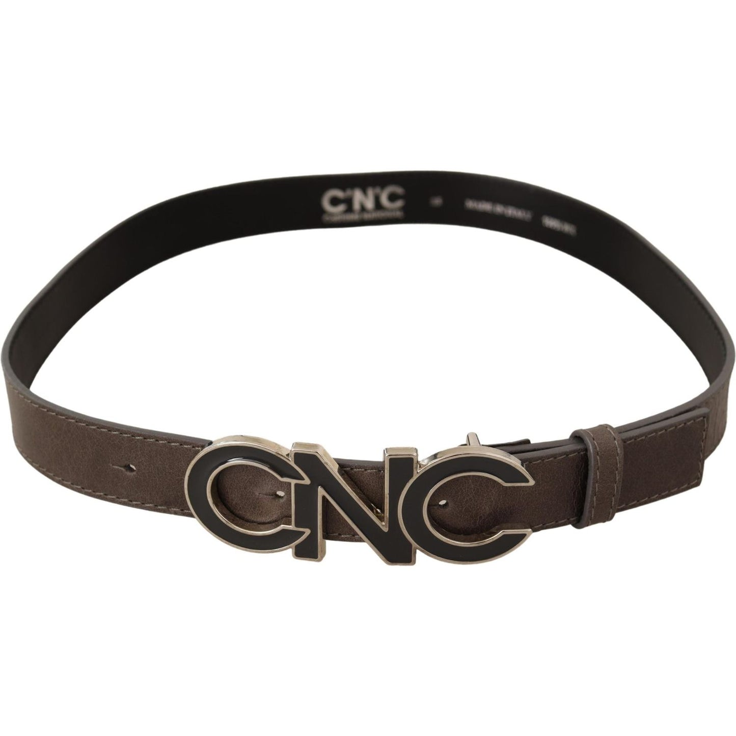 Costume National Elegant Waxed Cotton Fashion Belt WOMAN BELTS Costume National Dark Slate Gray