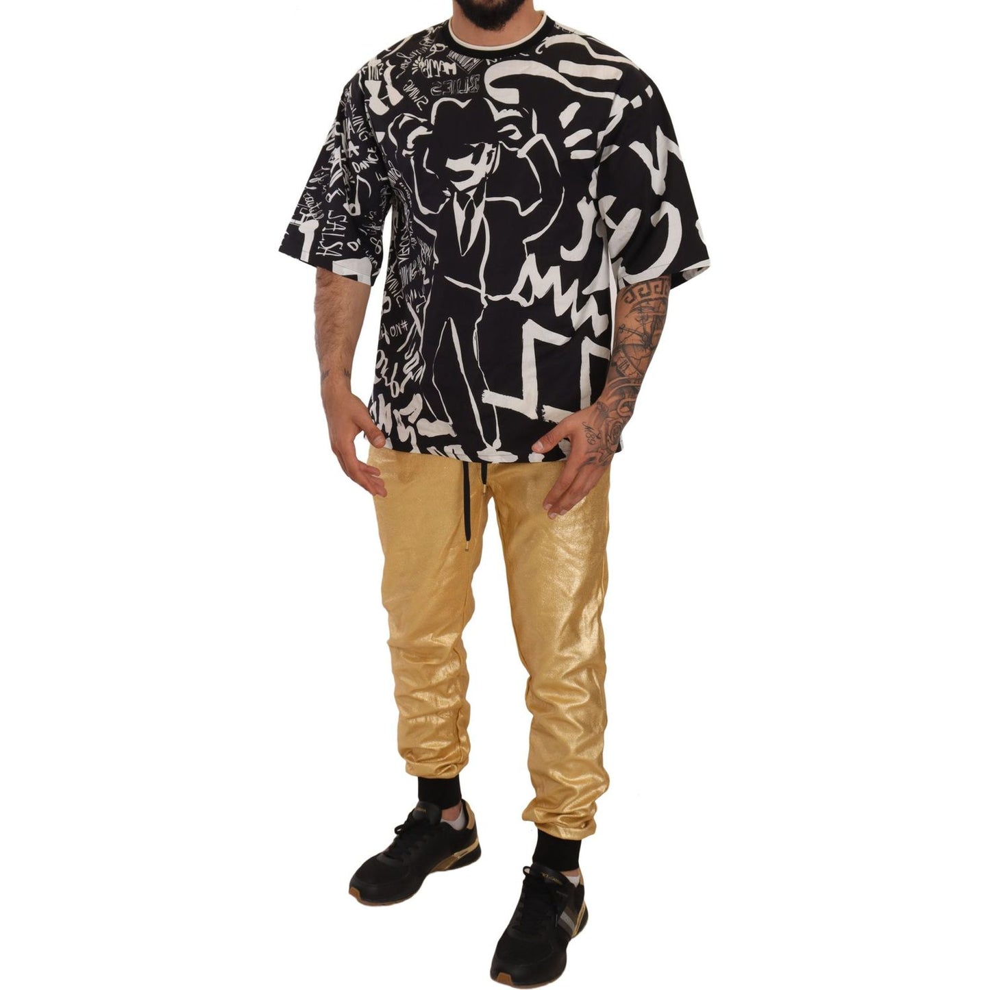 Dolce & Gabbana Gold Year of the Pig Sweatpants Dolce & Gabbana Black