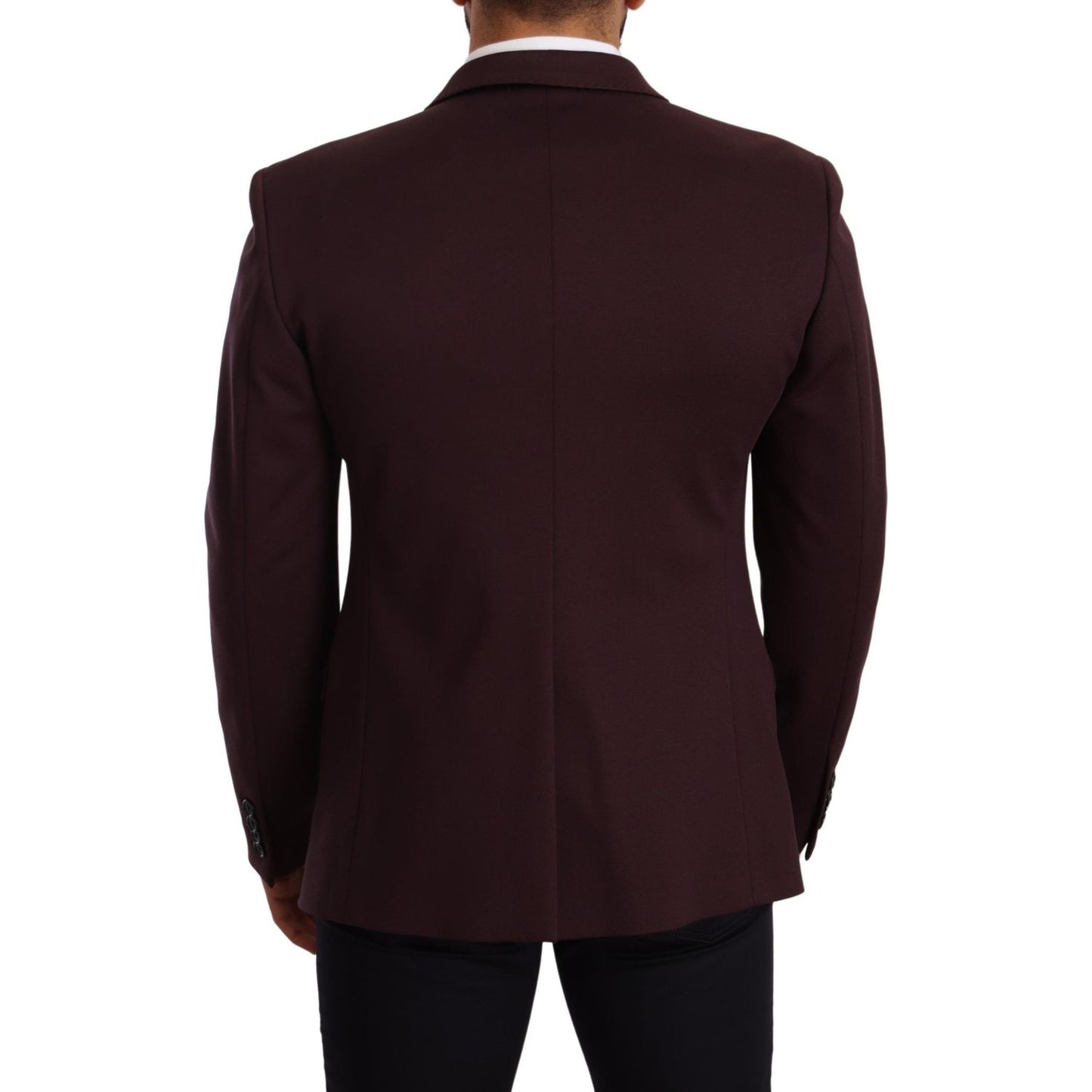 Dolce & Gabbana Elegant Indigo Slim Fit Blazer for Men Dolce & Gabbana Black
