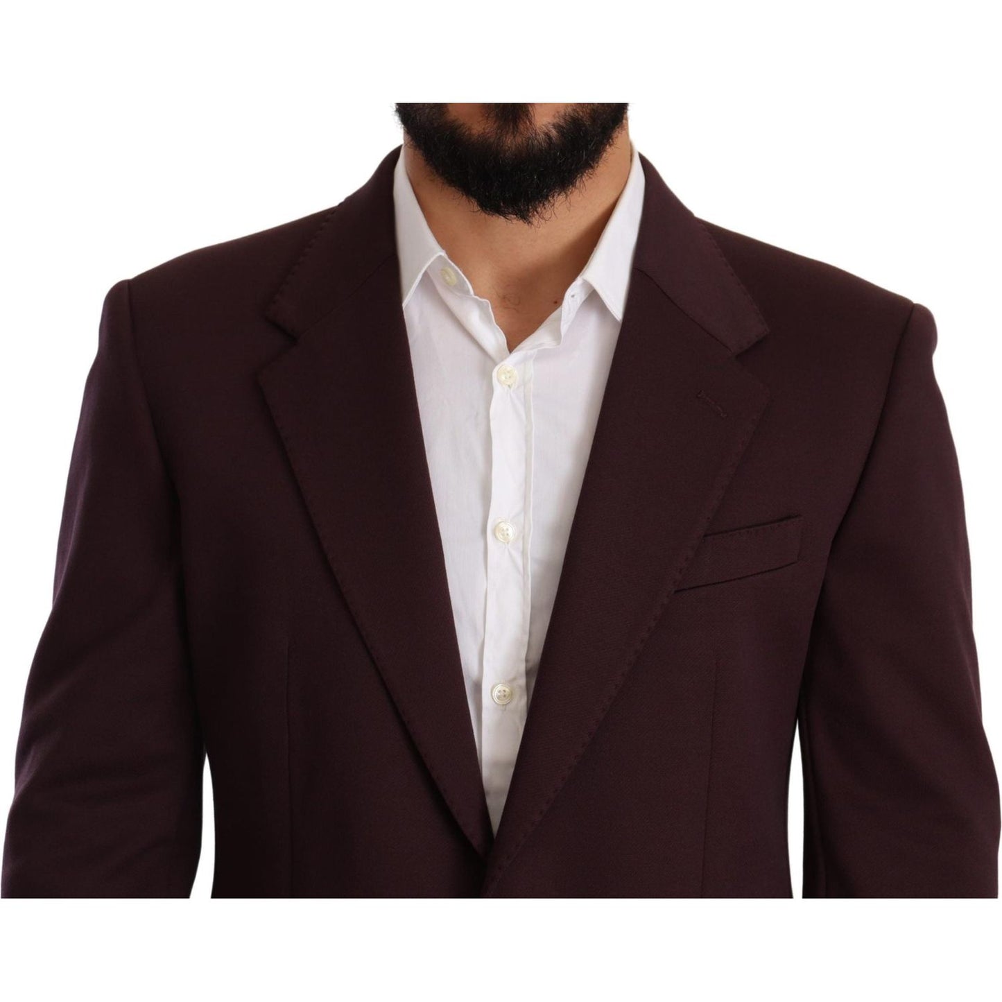 Dolce & Gabbana Elegant Indigo Slim Fit Blazer for Men Dolce & Gabbana Black