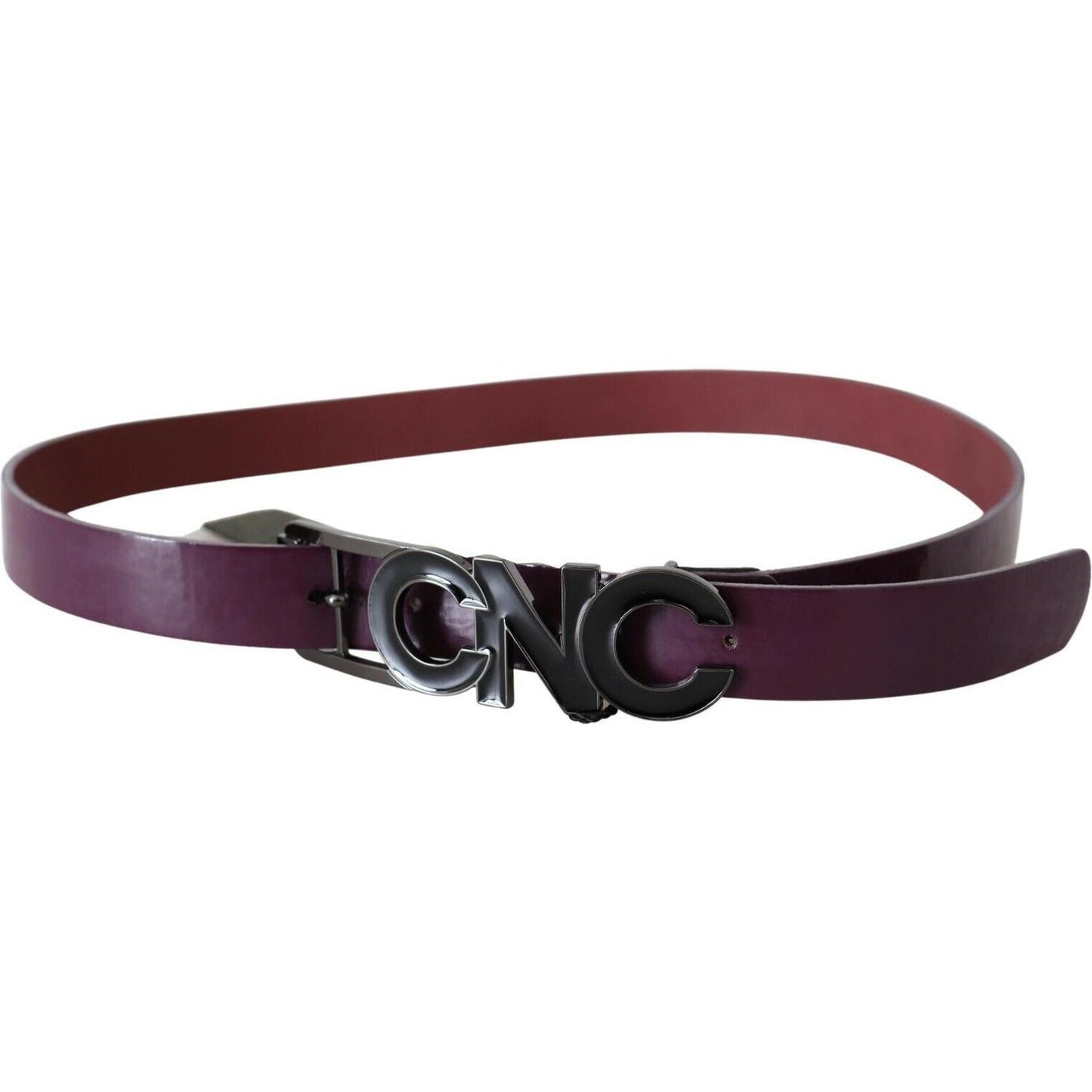 Costume National Elegant Leather Fashion Belt in Rich Brown WOMAN BELTS Costume National Dark Slate Gray