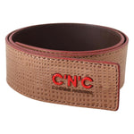 Costume National White Leather Logo Fashion Waist Belt WOMAN BELTS