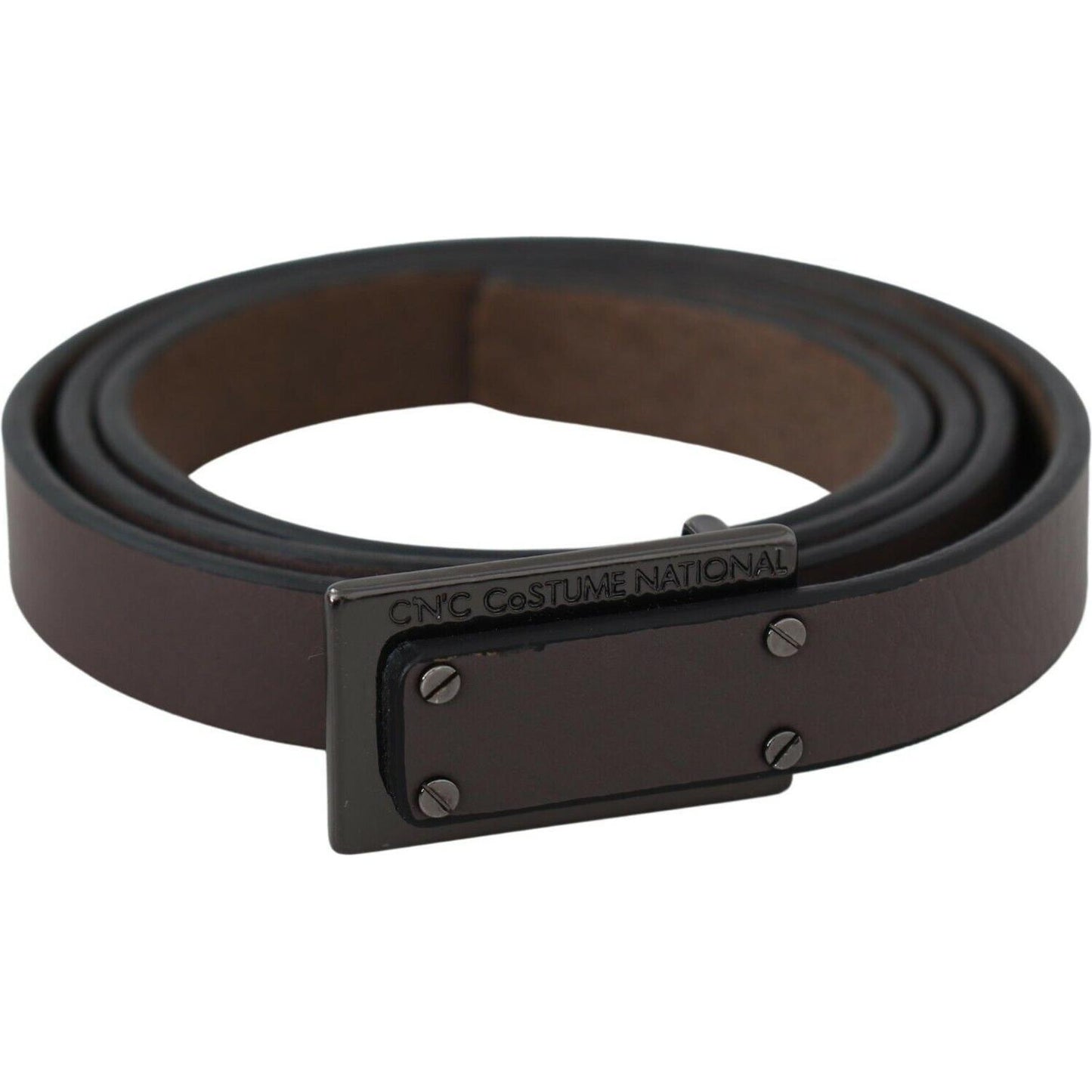 Costume National Elegant Brown Leather Fashion Belt Costume National Dark Slate Gray