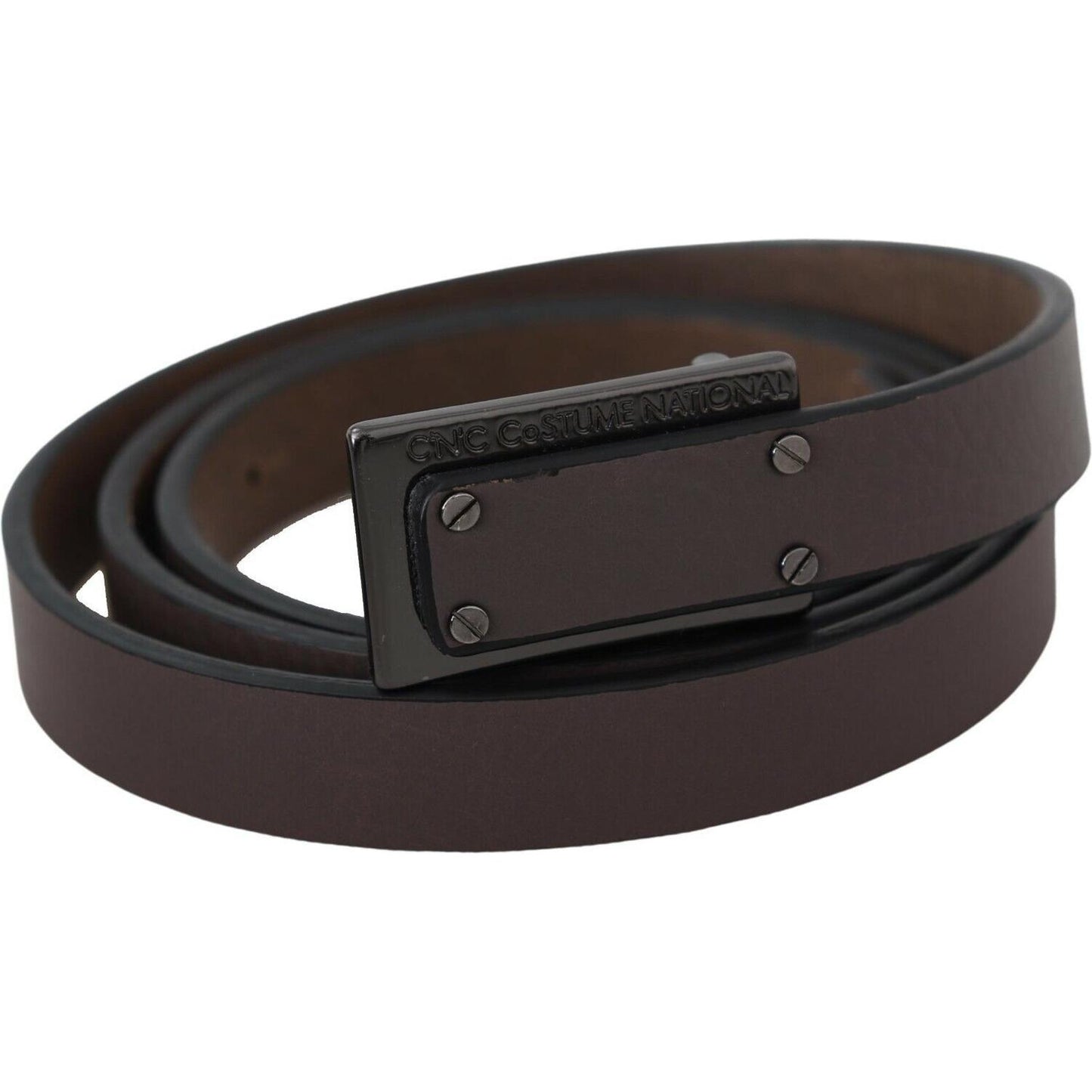 Costume National Elegant Brown Leather Fashion Belt Costume National Dark Slate Gray