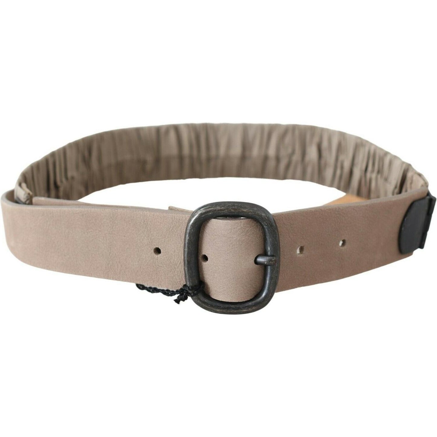 GF Ferre Elegant Brown Leather Fashion Belt GF Ferre Slate Gray