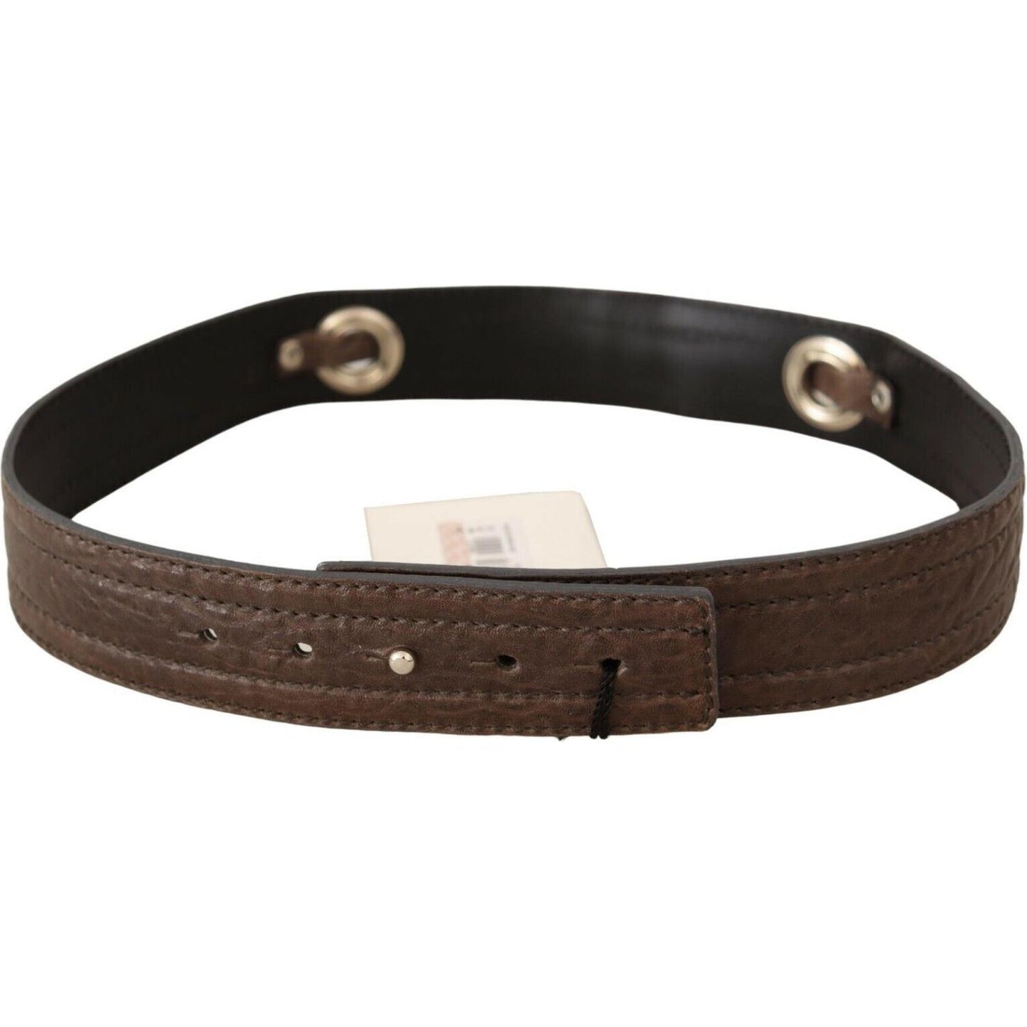 Costume National Elegant Brown Leather Fashion Belt Costume National Dark Slate Gray