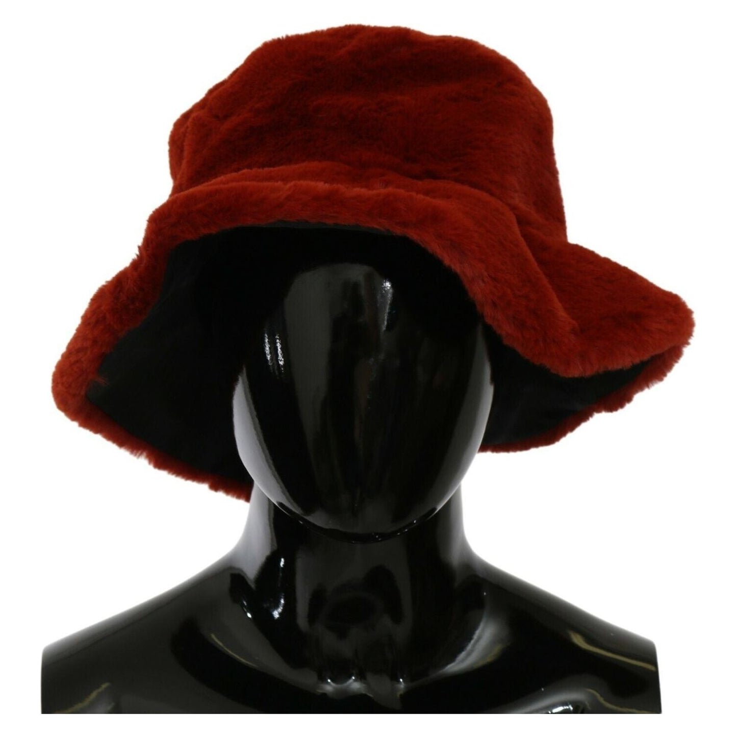 Dolce & Gabbana Elegant Red Bucket Cap with Logo Detailing Dolce & Gabbana Black