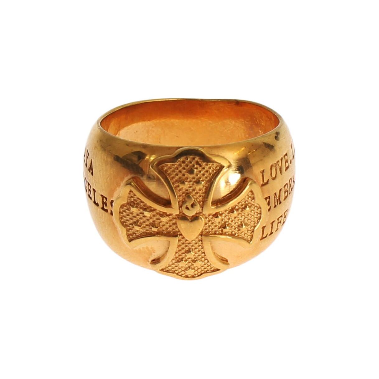 Nialaya Glamorous Gold-Plated Sterling Silver Ring Ring Nialaya Goldenrod