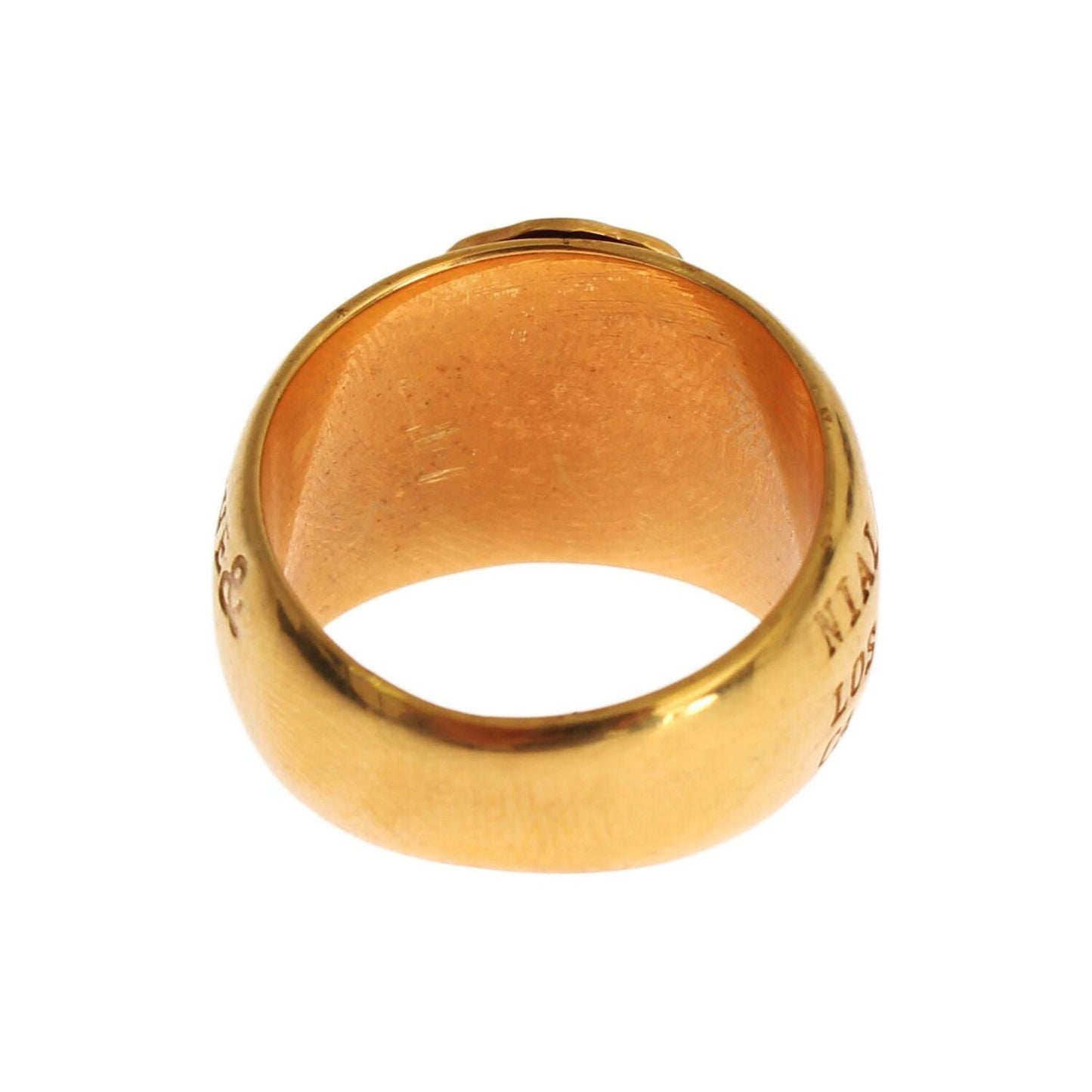 Nialaya Glamorous Gold-Plated Sterling Silver Ring Ring Nialaya Sandy Brown