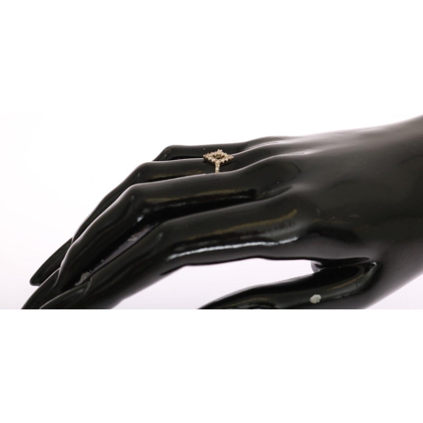 Nialaya Elegant Silver CZ Crystal Studded Ring Ring Nialaya Dark Slate Gray